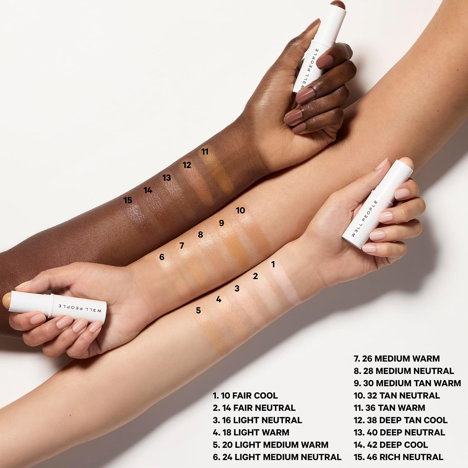 Well People Supernatural Complexion Stick Foundation and Concealer, 26 Medium Warm, Lightweight, Vegan, Hydrating - Image 3