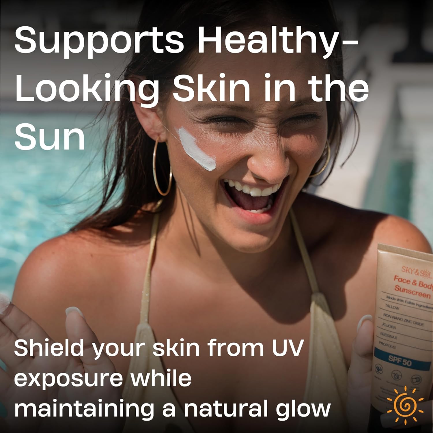 Reef Safe Non-Toxic Mineral Sunscreen SPF 50 for Face and Body, 3 oz - Image 4