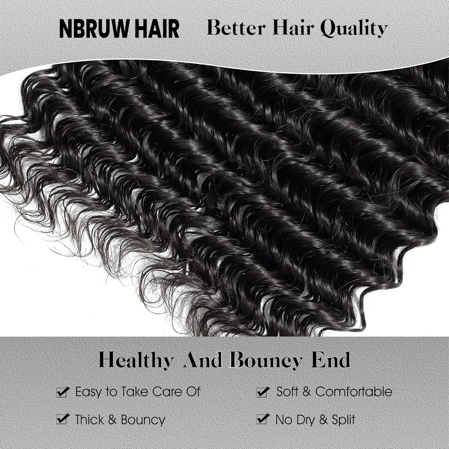 20 Inch Deep Wave 13x4 HD Lace Frontal Human Hair Wig 200% Density - Image 5