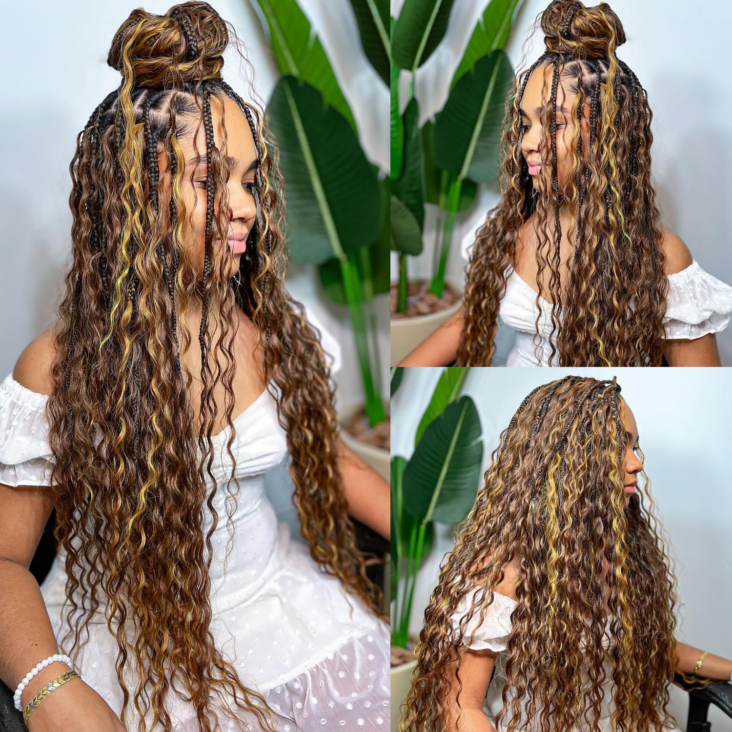 1 Bundle 18 Inch Ombre Deep Wave Human Braiding Hair 50g 27/30 - Image 6