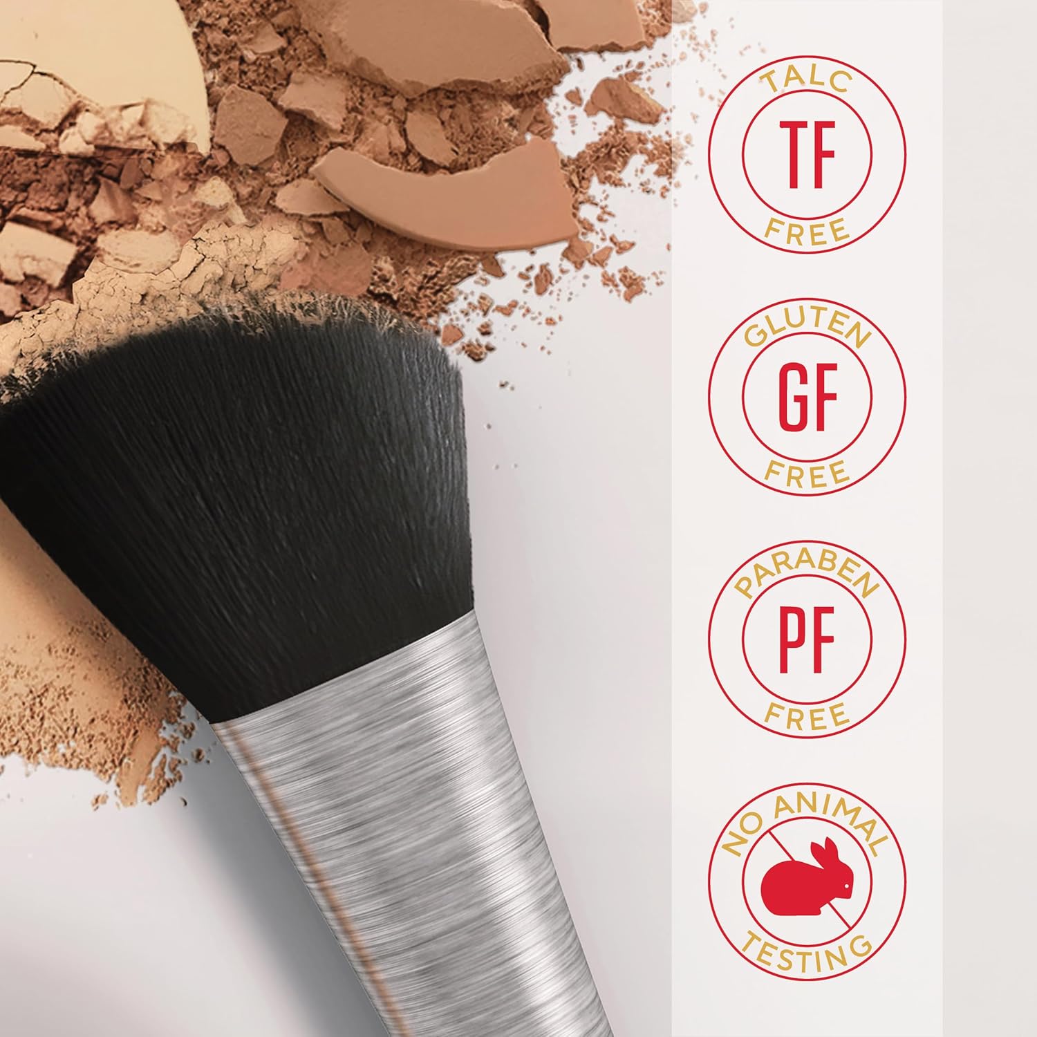 Mirabella Invincible Pure Pressed Powder Foundation 0.35 oz Porcelain P2 Buildable Mineral Makeup - Image 6