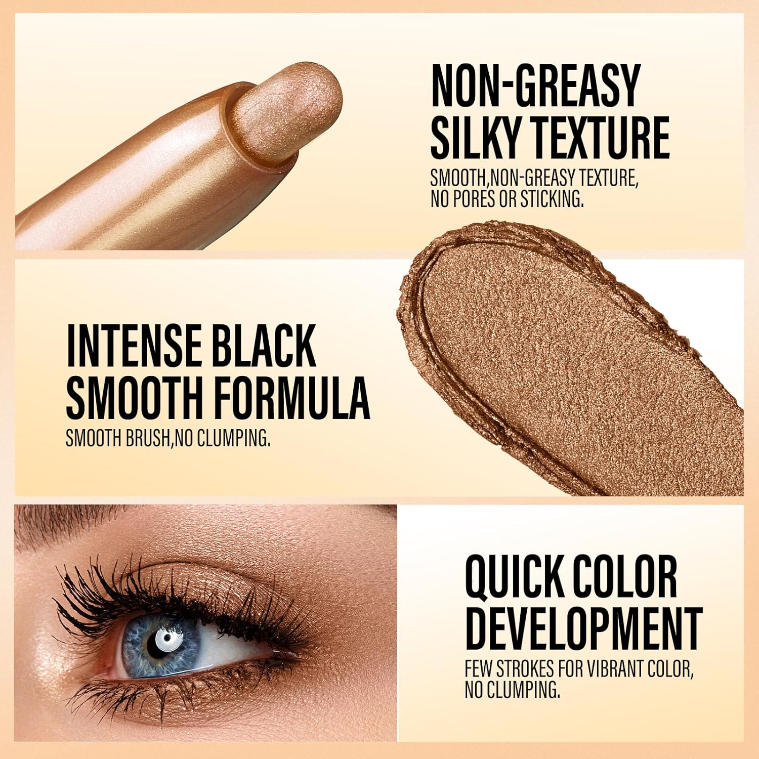 LANGMANNI 6 Piece Waterproof Creamy Eyeshadow Stick Set Long-Lasting Colors for Women - Image 5