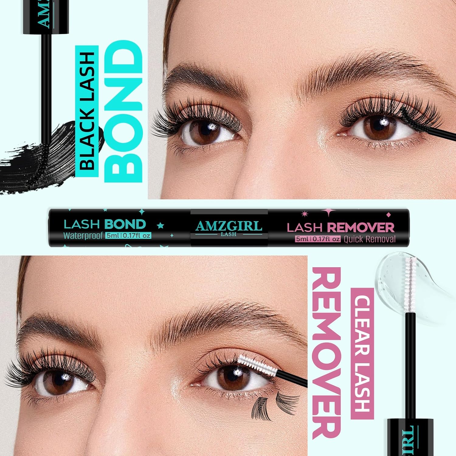 Lash Bond and Remover 15ml Set for Cluster Lashes, Fast Acting Formula - Image 5