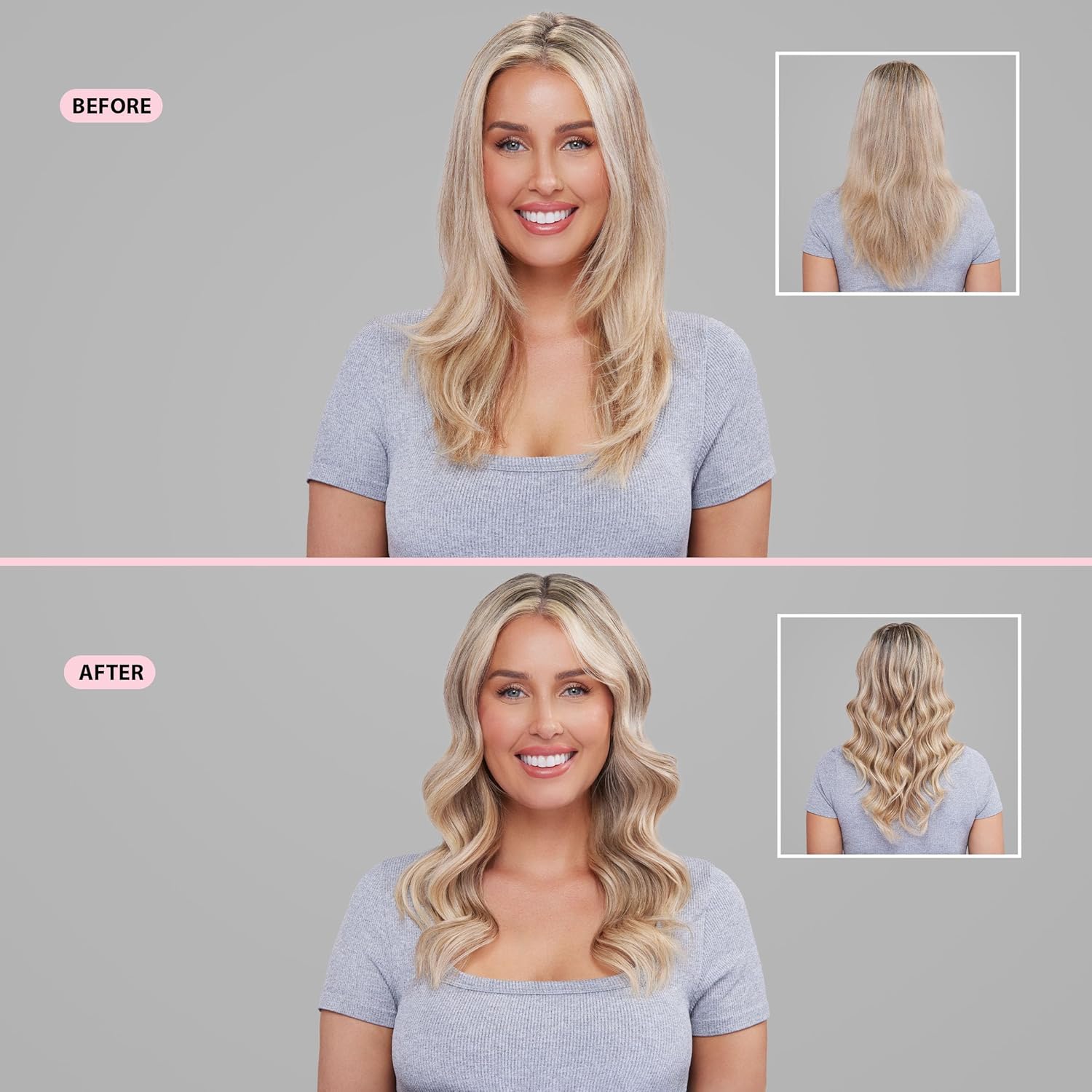 L'ANGE HAIR Le Pirouette 25mm Titanium Curling Iron Blush with Adjustable Heat - Image 4