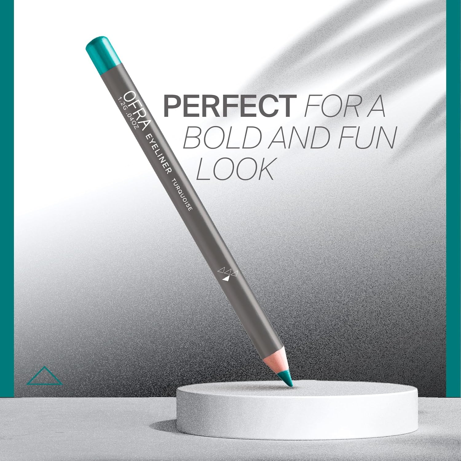 OFRA Waterproof Turquoise Eyeliner Pencil Smudge-Proof Easy Glide All-Day Wear - Image 7