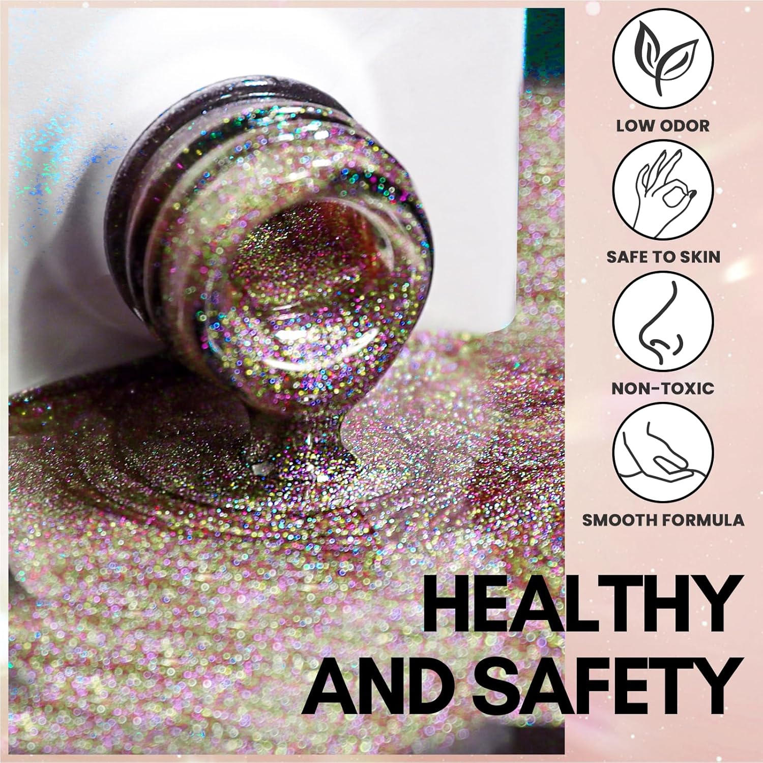 Makartt 10ml Holographic Cat Eye Gel Nail Polish for DIY Nail Art - Image 8