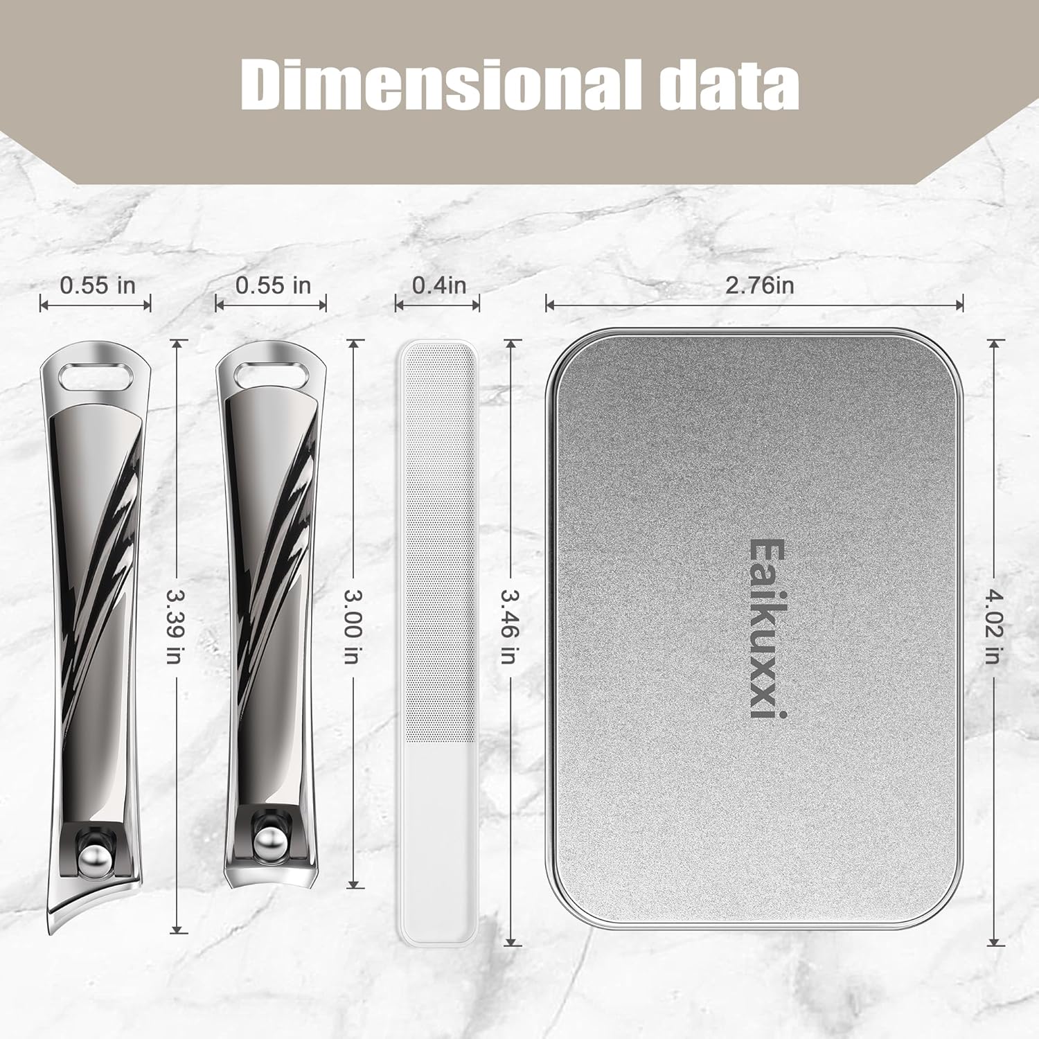 Premium Black Fingernail and Toenail Clipper Set for Adults, Sharp and Durable - Image 6