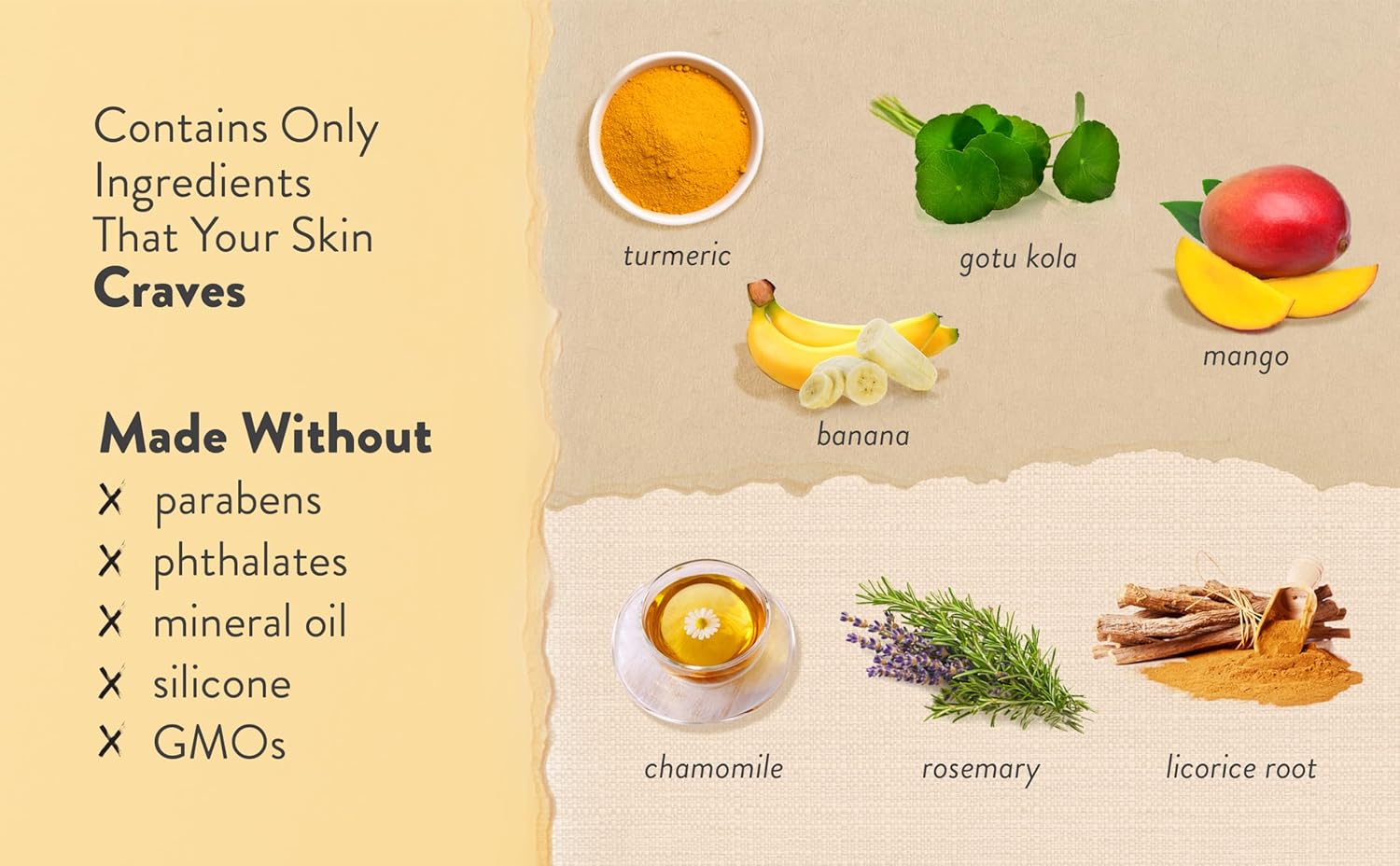 LILY SADO Turmeric Banana Mango Face Moisturizer 4 oz Vegan Daily Cream - Image 9