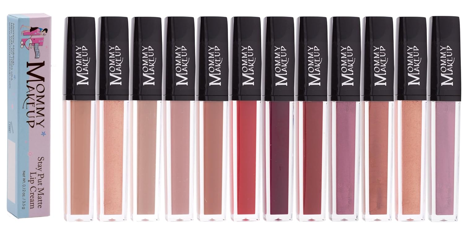 Mommy Makeup Stay Put Matte Lip Cream Heather 0.14 oz Kiss-proof Waterproof Vitamin E - Image 5