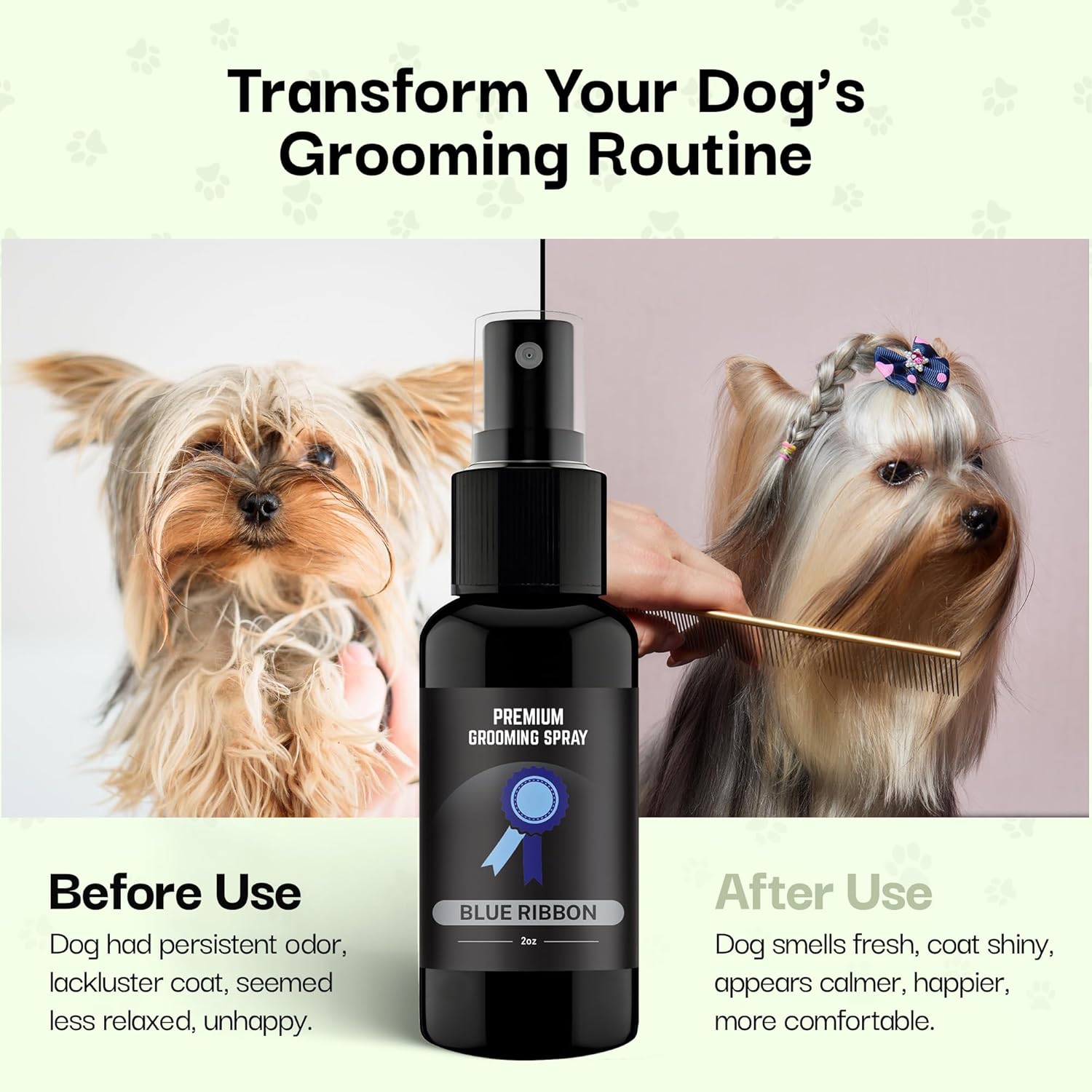 Itchy Skin Relief Dog Shampoo Conditioner and Deodorizing Grooming Spray Set 16oz - Image 7