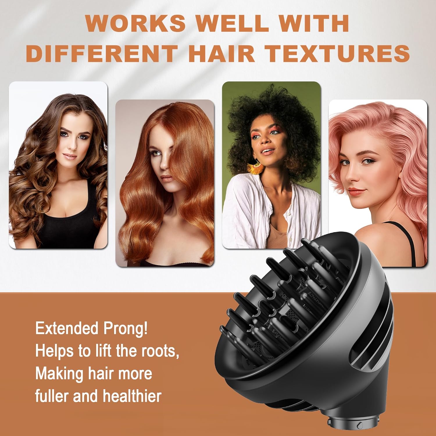 Dyson Airwrap Wave Curl Diffuser Attachment Upgraded Curling Hair Nozzle Compatible HS01/05 - Image 9