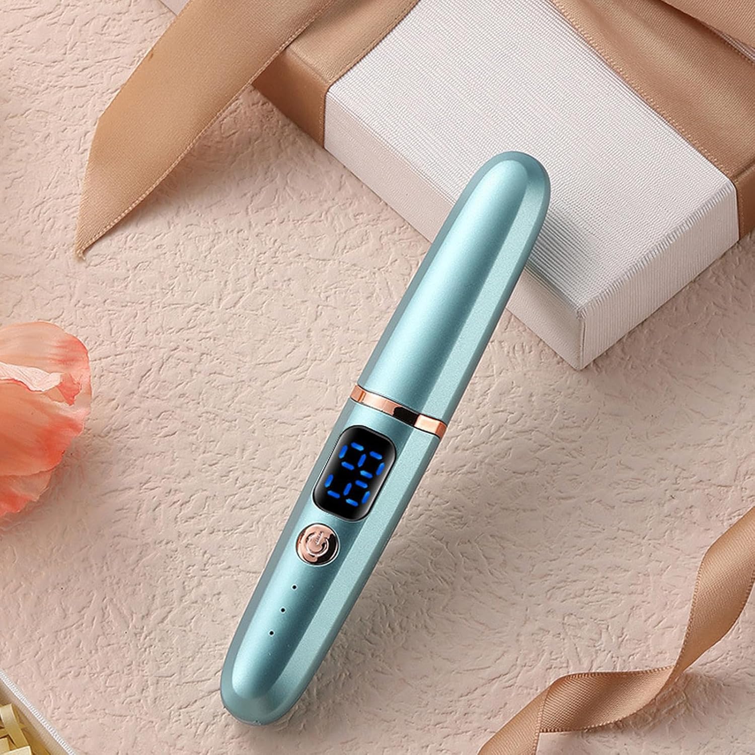 Heated Eyelash Curler Green 3 Temp Modes LED Display USB Rechargeable Long-Lasting Curl - Image 5