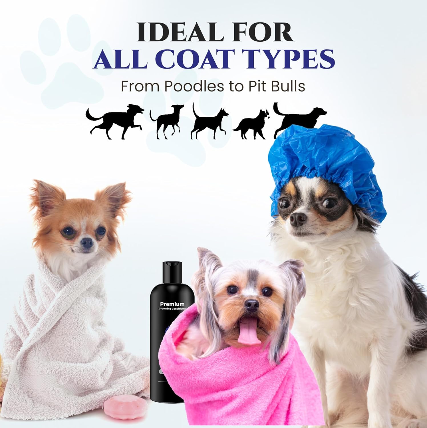 Itchy Skin Relief Dog Shampoo Conditioner and Deodorizing Grooming Spray Set 16oz - Image 5
