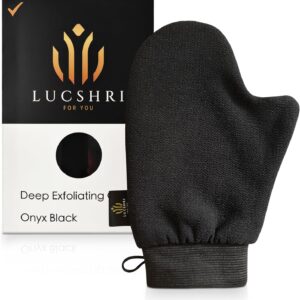 DeepExfoliating Glove-Body Scrubber-Self Tanning & Spray Tan Removal&Prep-Dry Skin Remover- Ingrown Hair Prevention & Treatment-for Men & Women (Pack of 1)