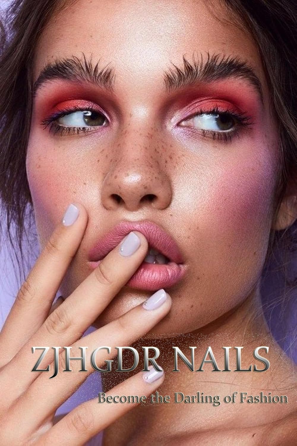 24Pcs Short Square Ombre Glitter Press-On Toenails for Women - Image 7