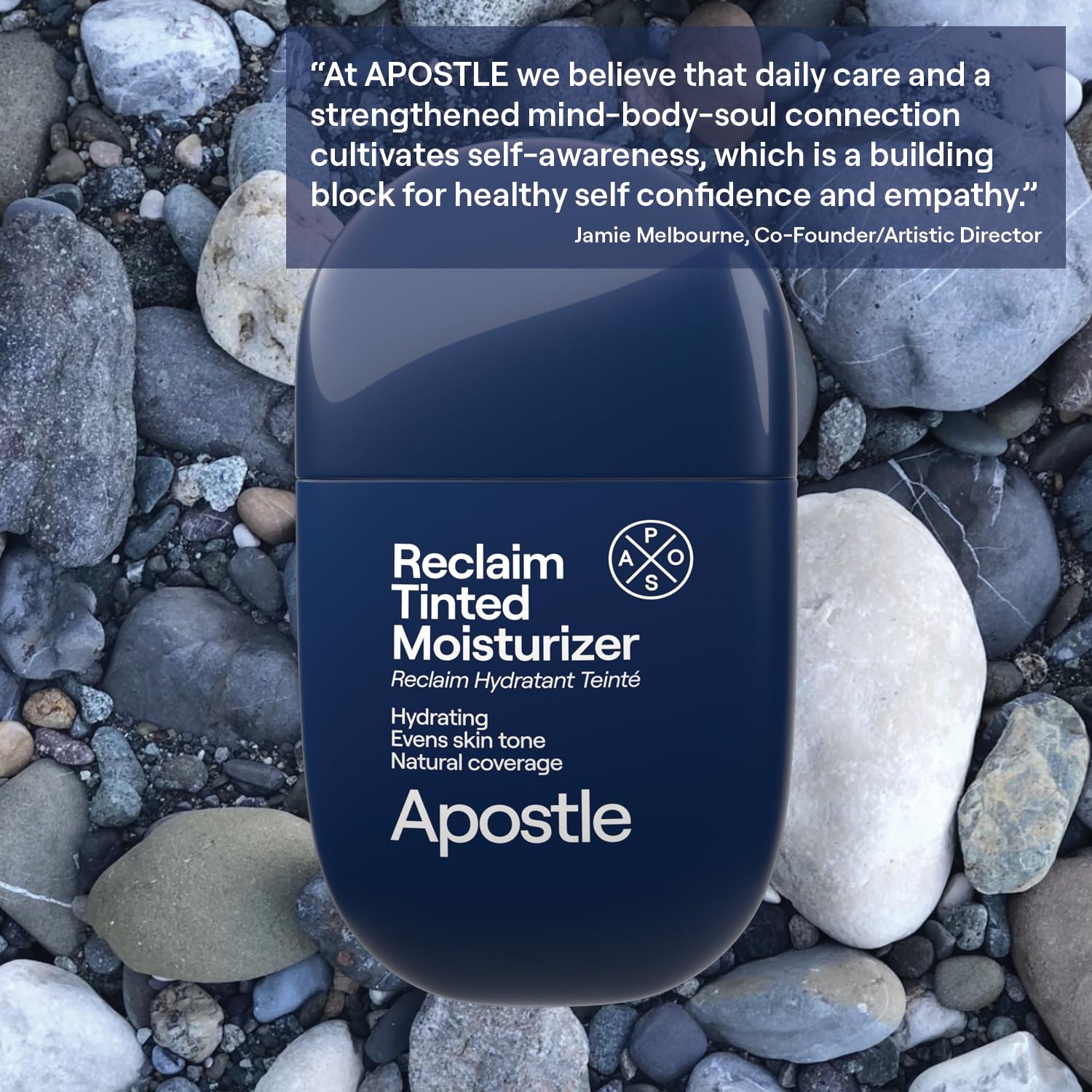 APOSTLE Reclaim Tinted Moisturizer for Men 1 Fl. Oz. - Hydrates, Evens Skin Tone, Reduces Fine Lines - Image 3