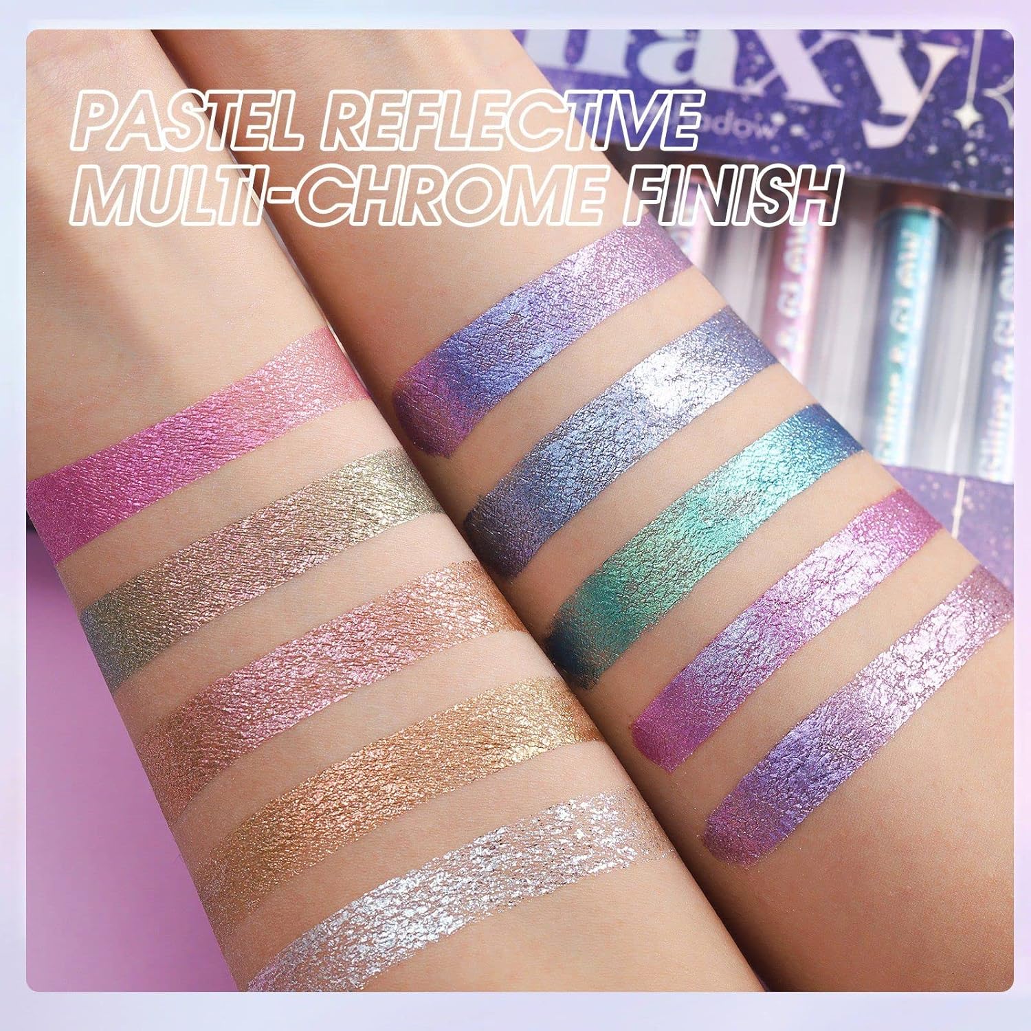Chameleon Metallic Multichrome Liquid Glitter Eyeshadow 10ml Long-lasting No Creasing - Image 7