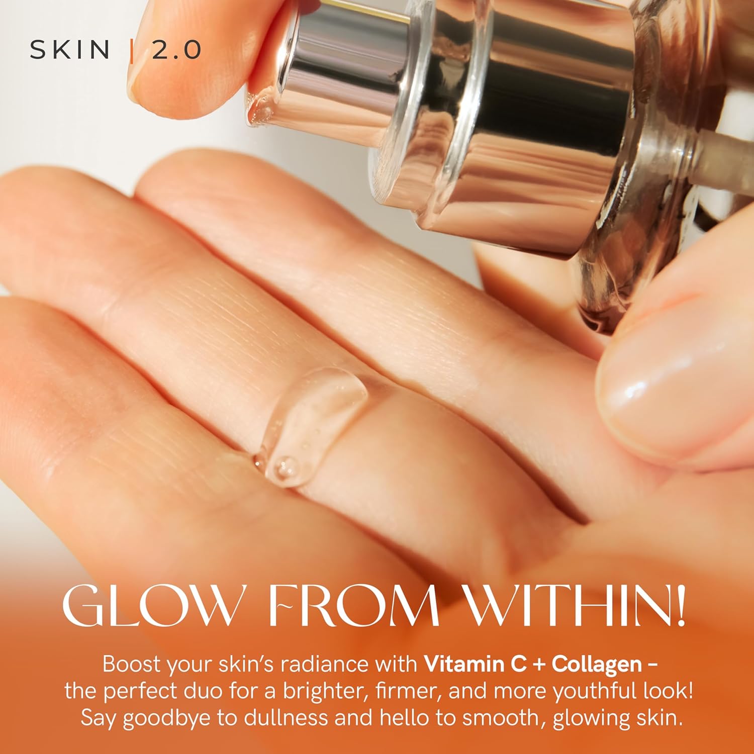 Vitamin C and Collagen Serum and Day Cream Set for Anti-Aging and Brightening, 1.69 Fl. oz - Image 6