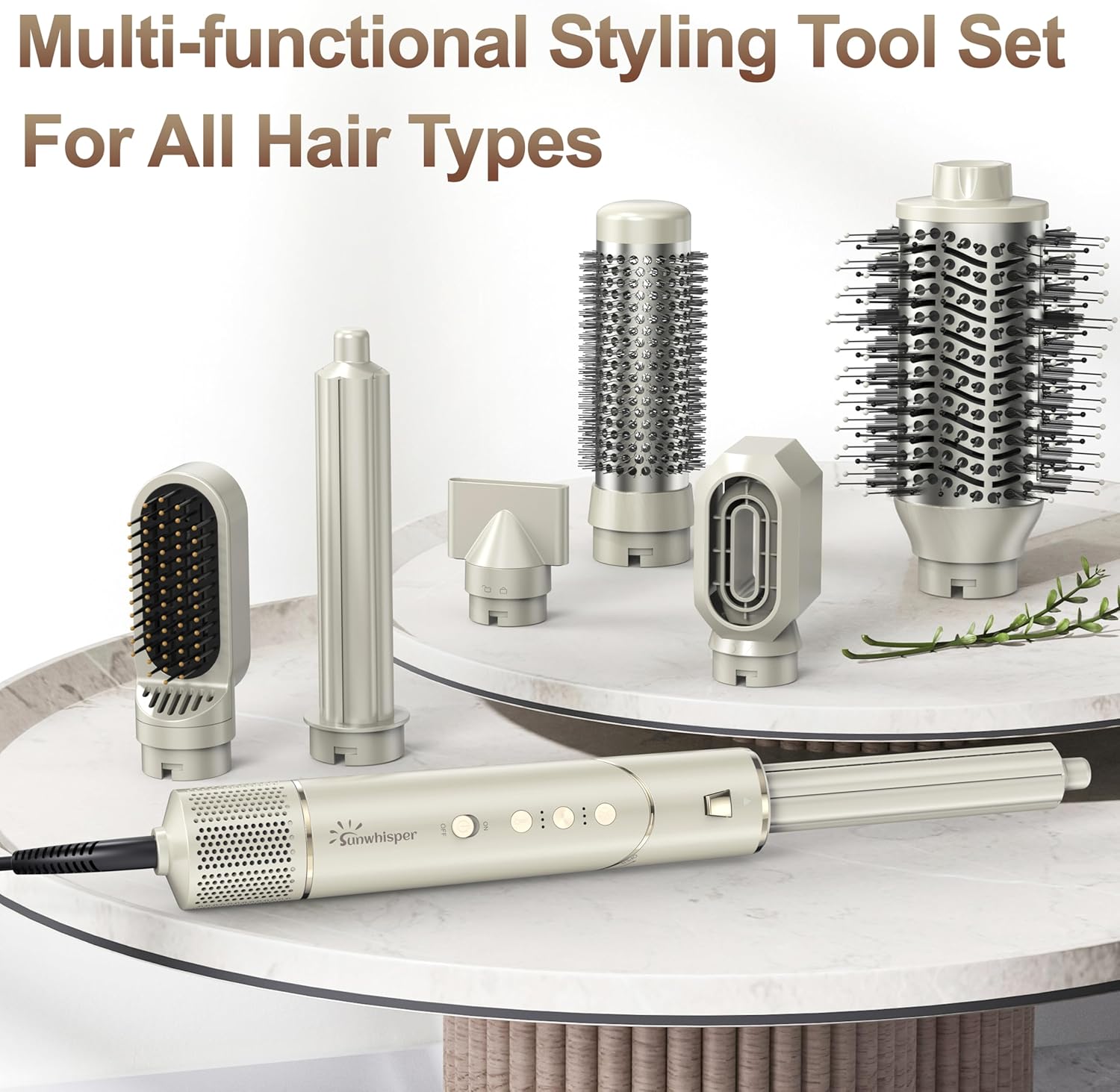 7-in-1 Ionic Hair Dryer Brush Set with 110,000 RPM for Styling and Drying - Image 8