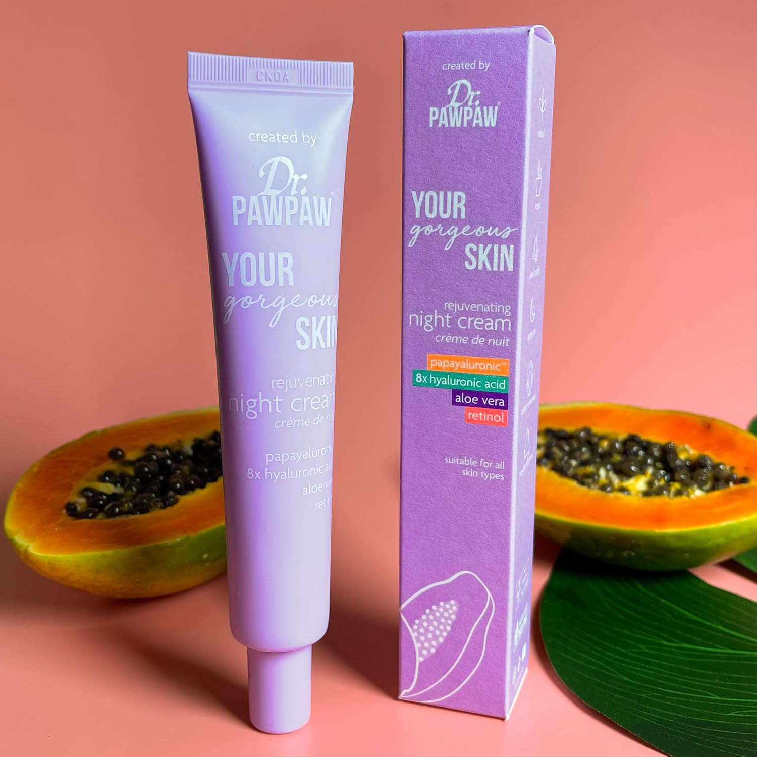 Dr. PawPaw Gorgeous Skin Vegan Chamomile Night Moisturizer 1.52 oz for Dry Skin - Image 2