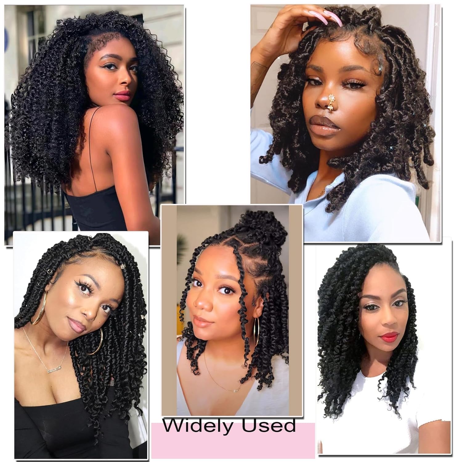 14 Inch 7 Packs Passion Twist Hair Water Wave Crochet Braiding & Twists - Image 8