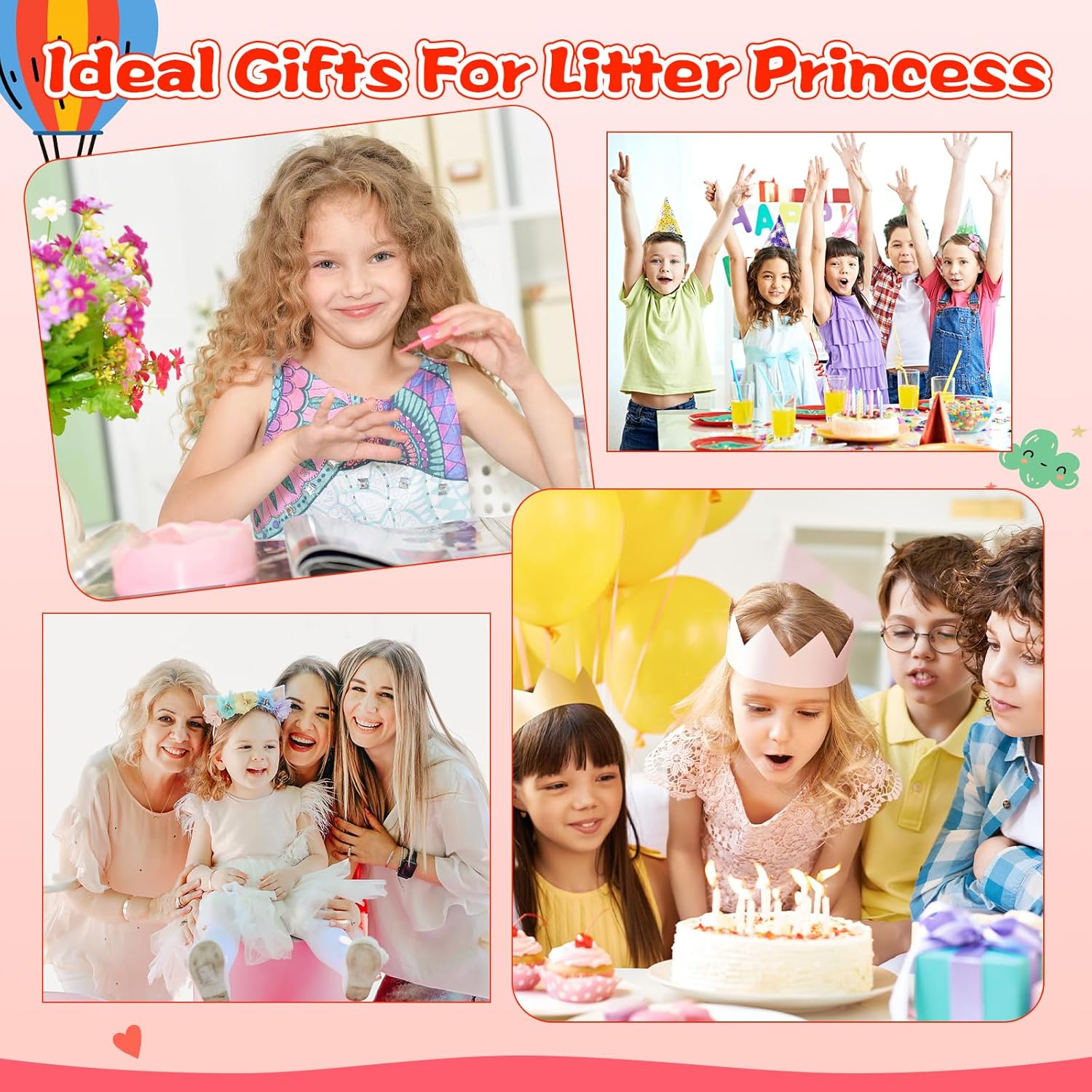 Non-Toxic Peel-Off Water-Based Nail Polish Set for Kids Ages 3+, 7 Vibrant Colors with Stickers - Image 6