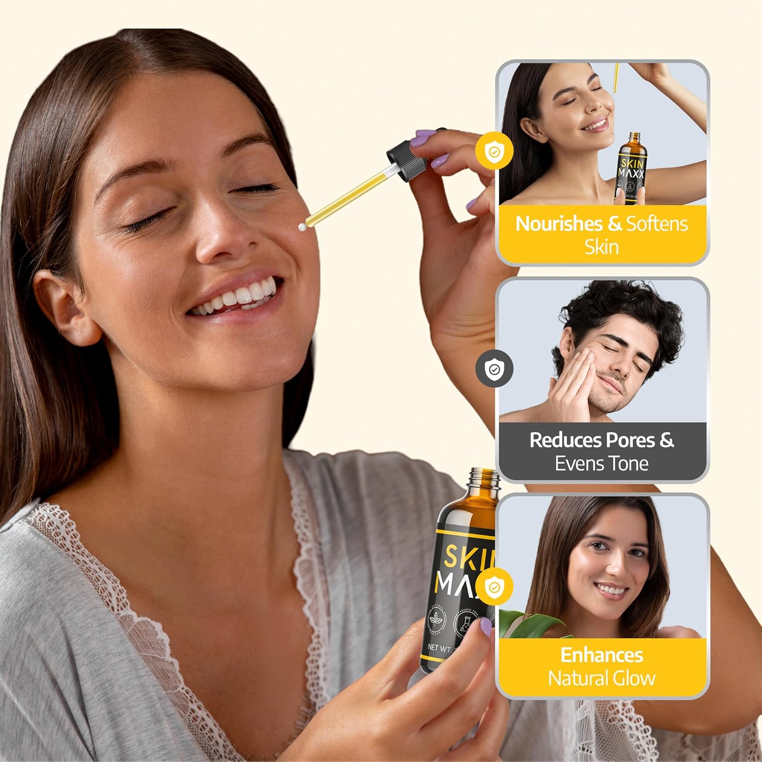 Organic Face Moisturizer with Castor, Rosehip, and Black Seed Oils 1 Fl Oz - Image 7
