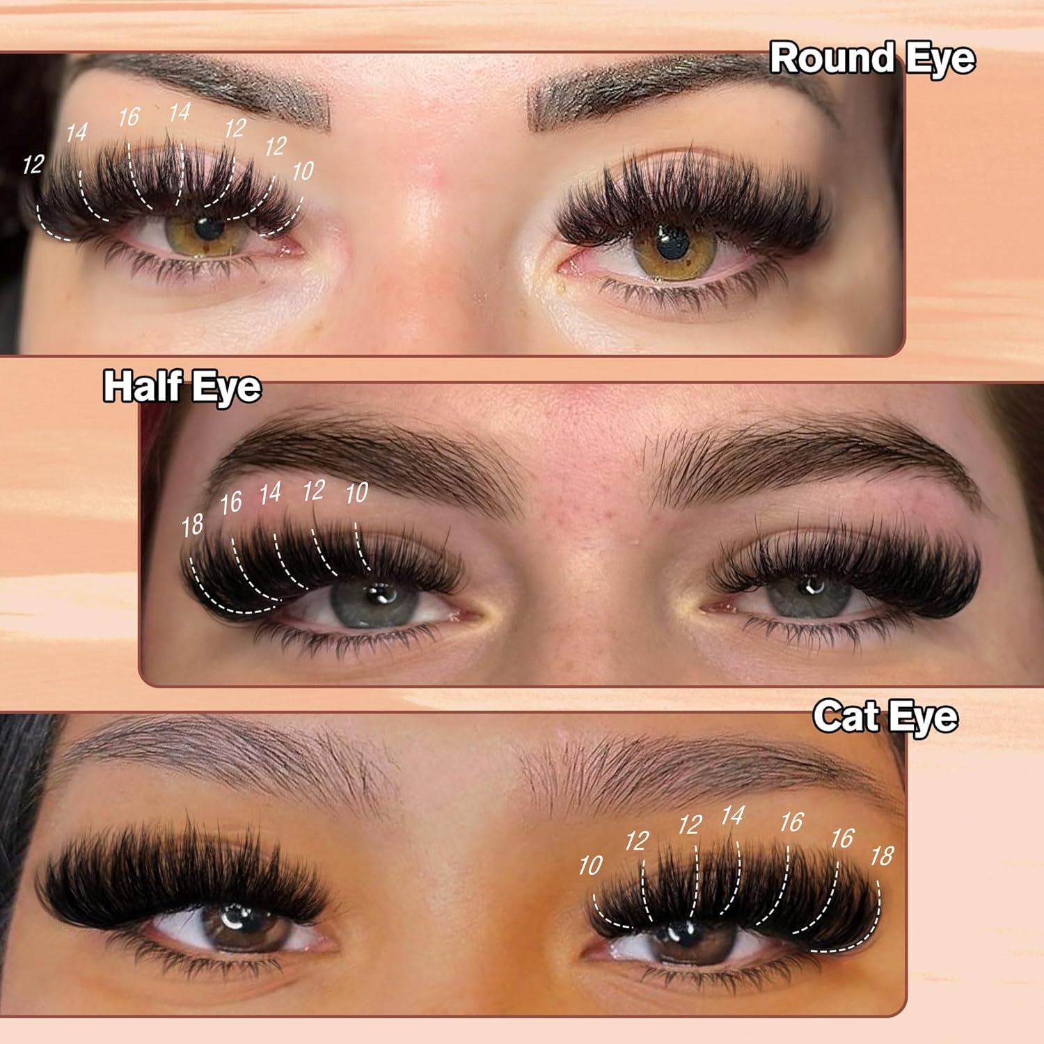 Focipeysa Full Volume Lash Extension Kit, D-Curl 12-18mm, with Bond and Seal - Image 5