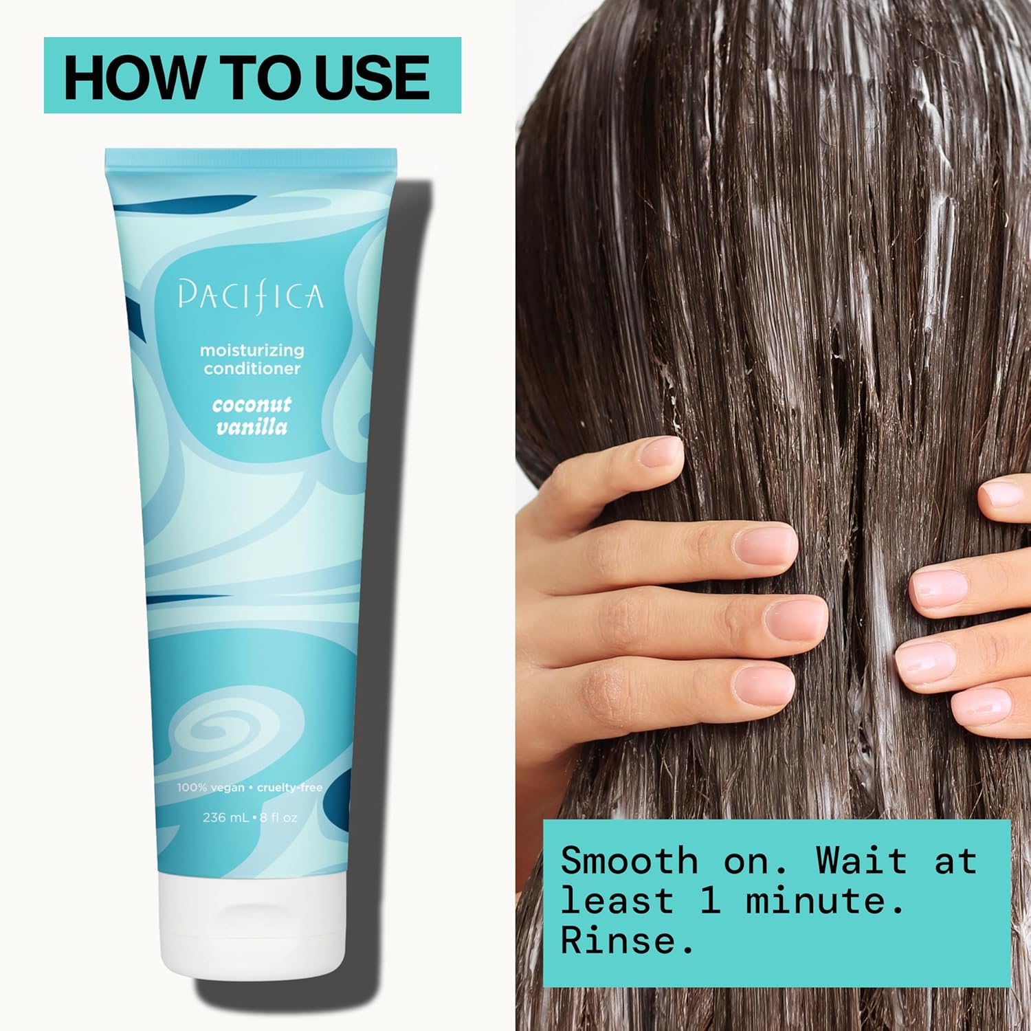 Pacifica Coconut Vanilla 8 fl oz Vegan Hair Conditioner for Dry Damaged Hair - Image 11