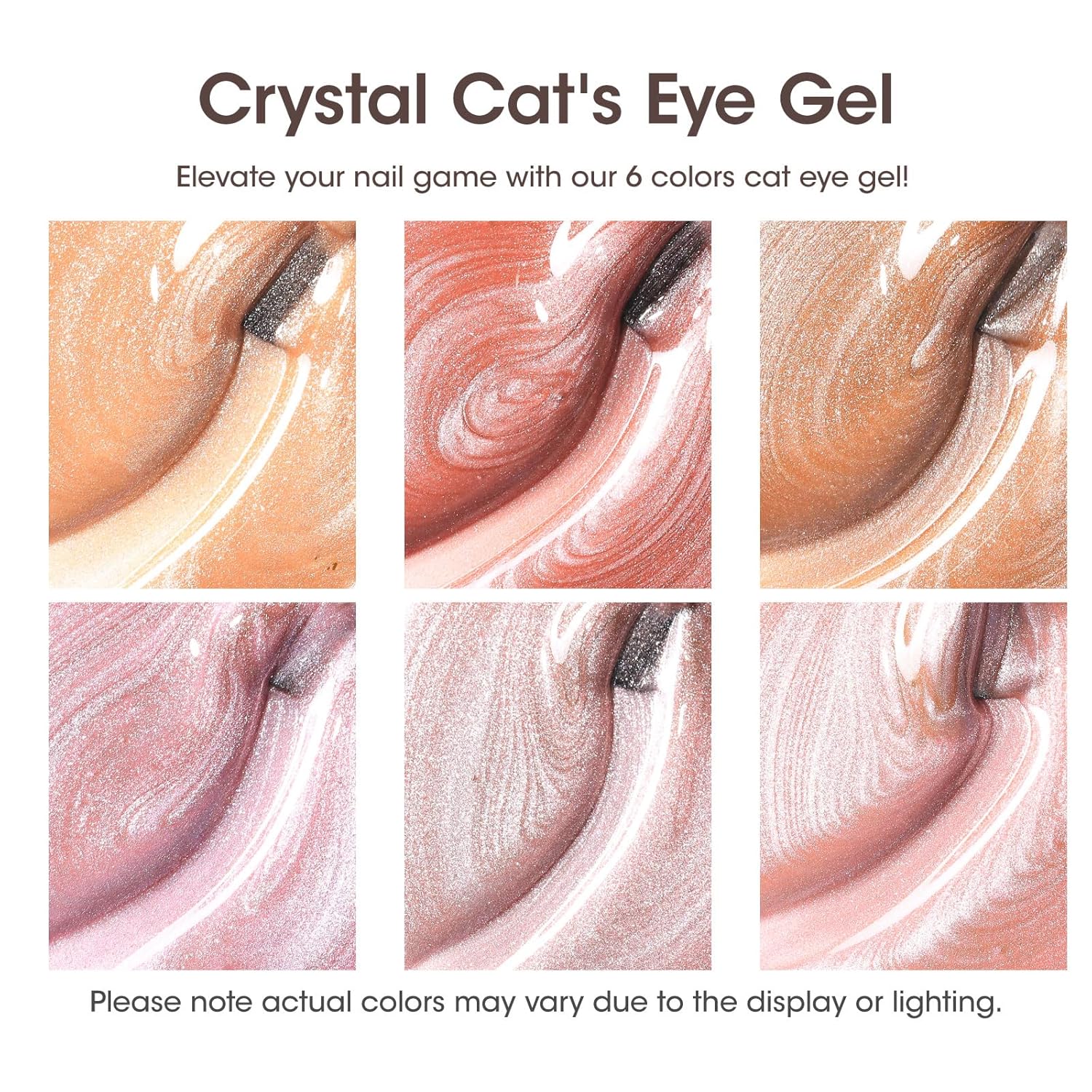GELLEN 6-Color Cat Eye Gel Nail Polish Kit with Magnet, 10ml Bottles, Salon Quality - Image 3