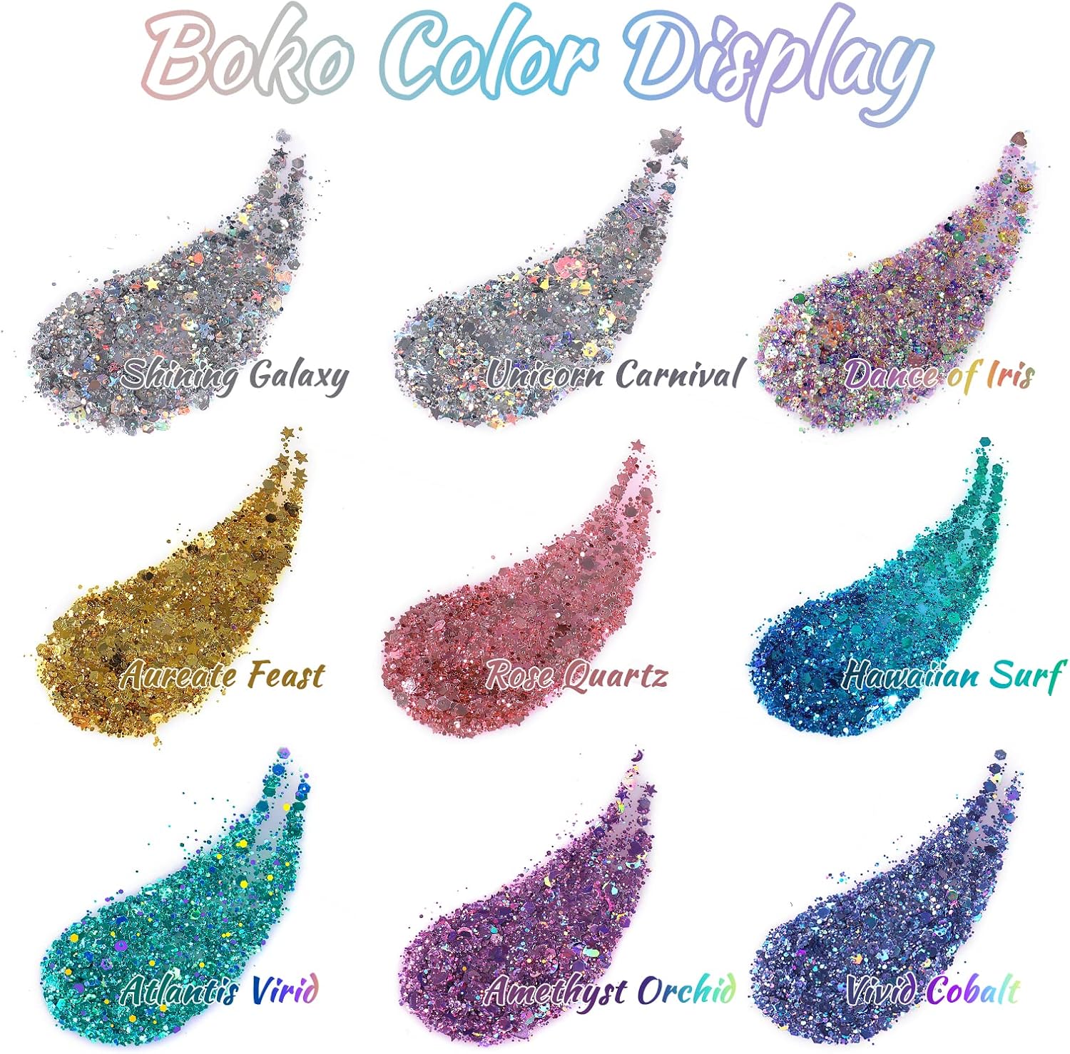 1.76oz Holographic Silver Glitter Gel for Face, Hair, and Body Makeup - Image 4