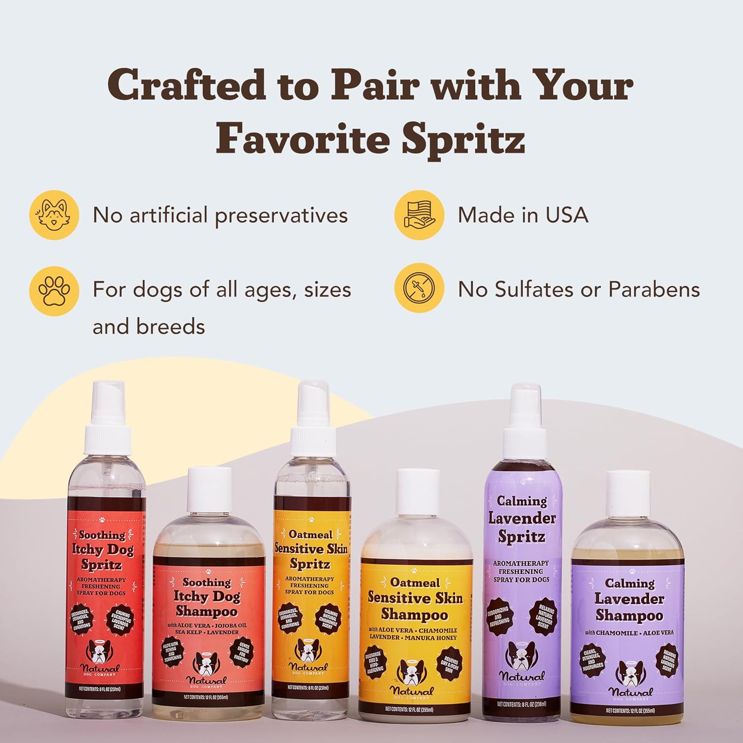 Natural Dog Company Hypoallergenic Itchy Dog Shampoo 12 oz for Dry Skin Relief - Image 7