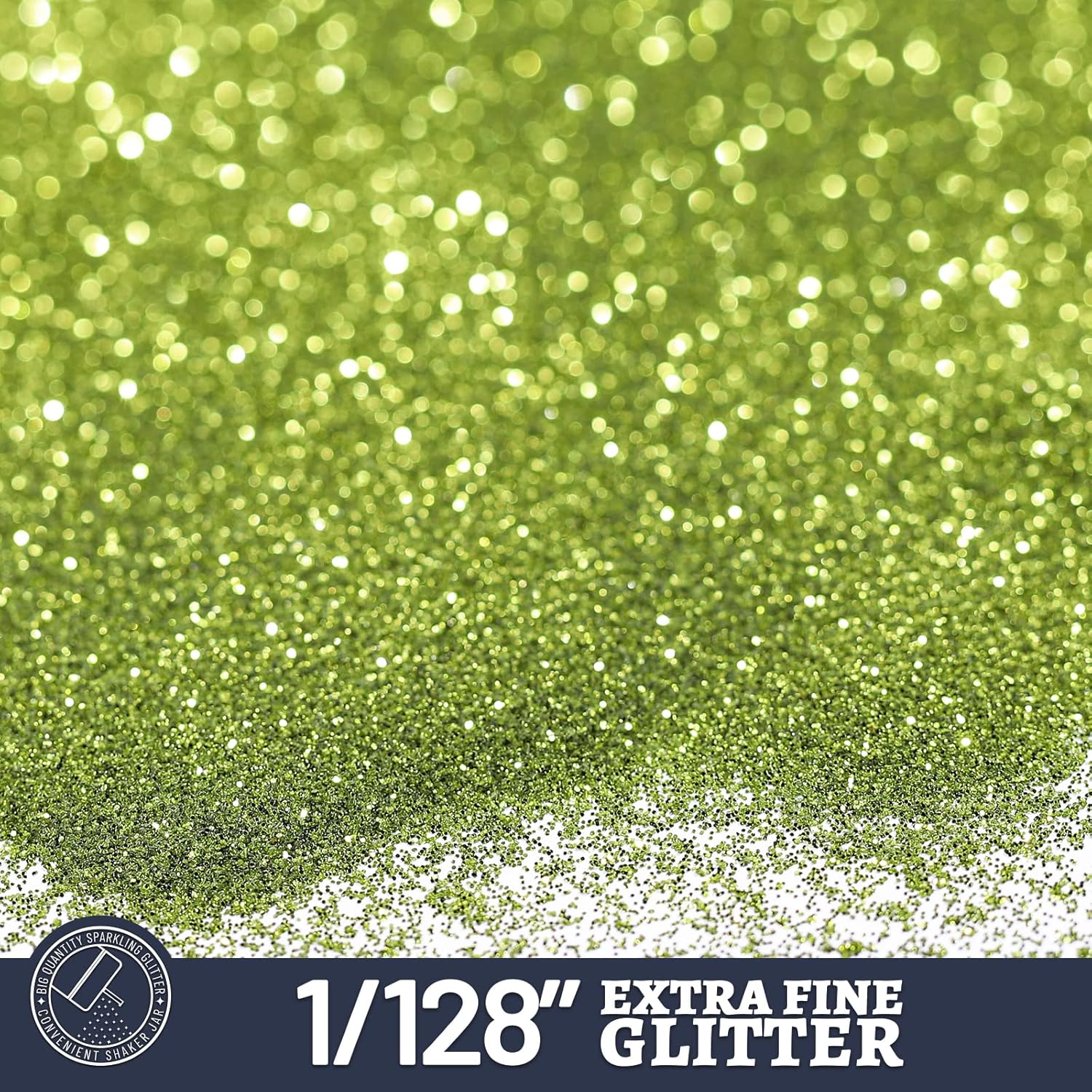 LEOBRO Extra Fine Green Craft Glitter, 150g/5.29oz for DIY Decorations - Image 3