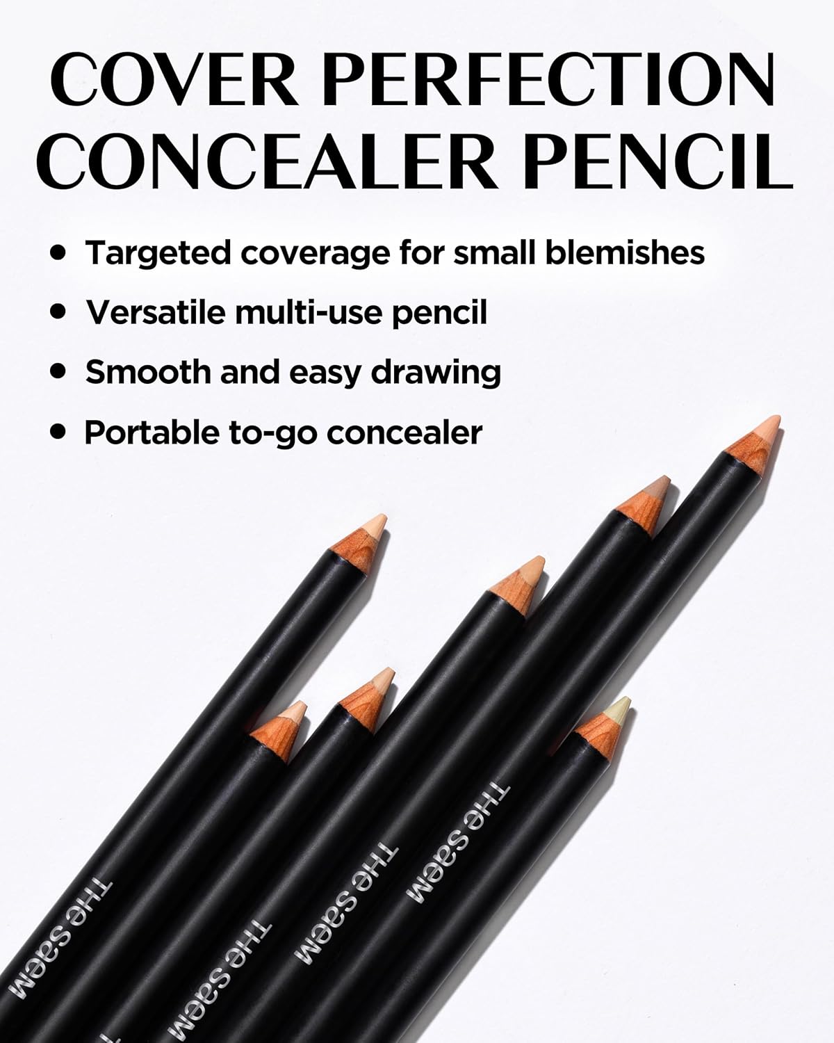 THESAEM Cover Perfection Concealer Pencil 2g Natural Beige for Blemishes and Dark Circles - Image 2