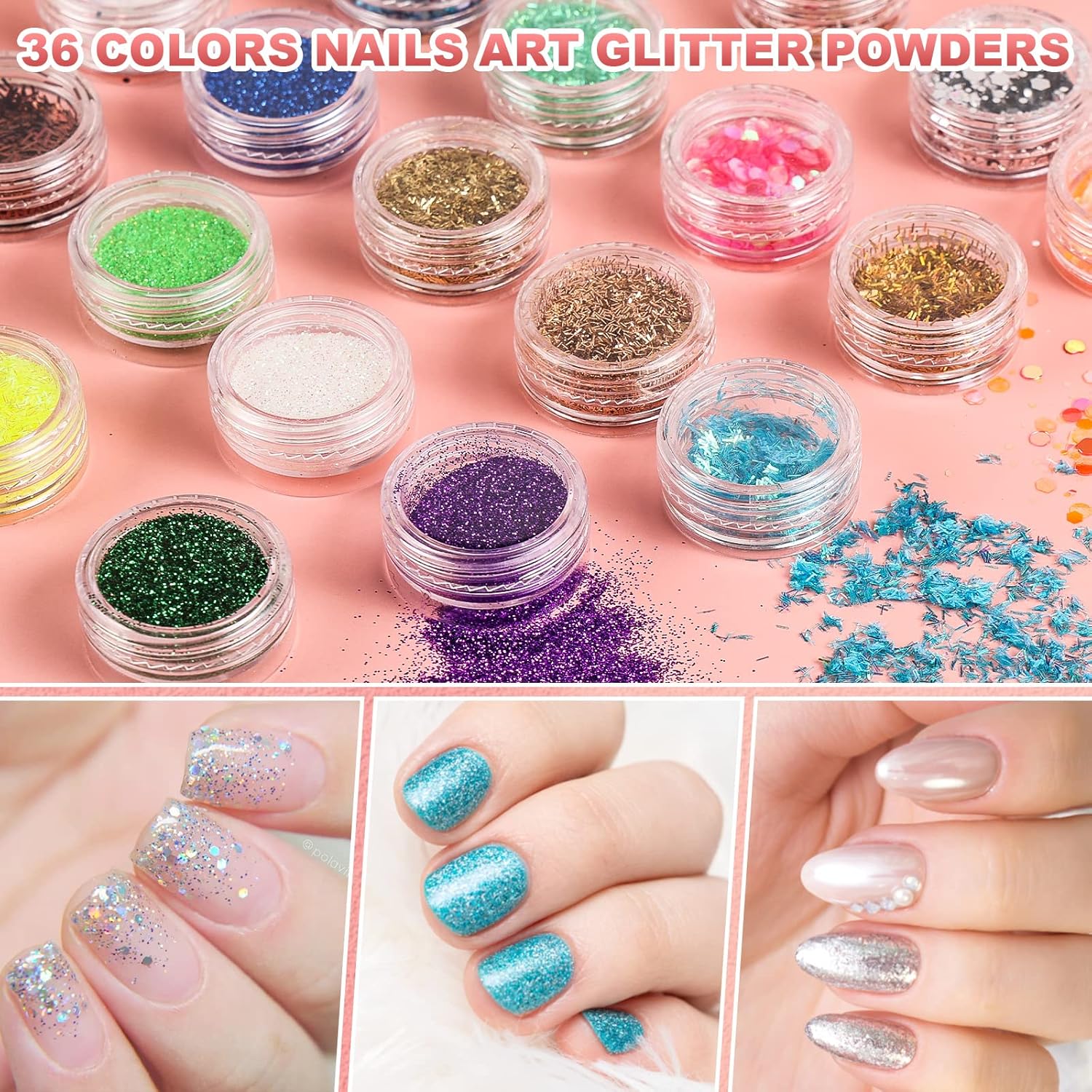 Professional Acrylic Nail Kit with UV Light, Gel Polish, Drill, Art Tips and Decorations for DIY Nail Art - Image 6