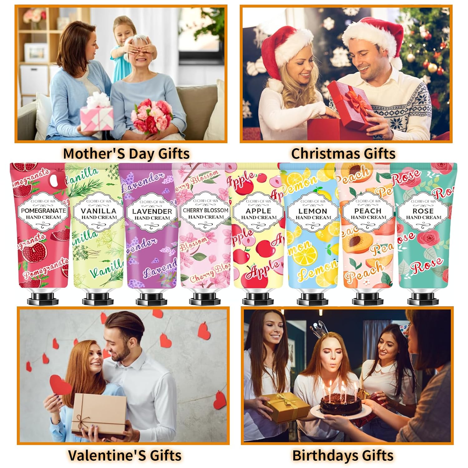 8 Piece Mini Hand Cream Gift Set Hydrating for Easter Mother's Day Appreciation - Image 4