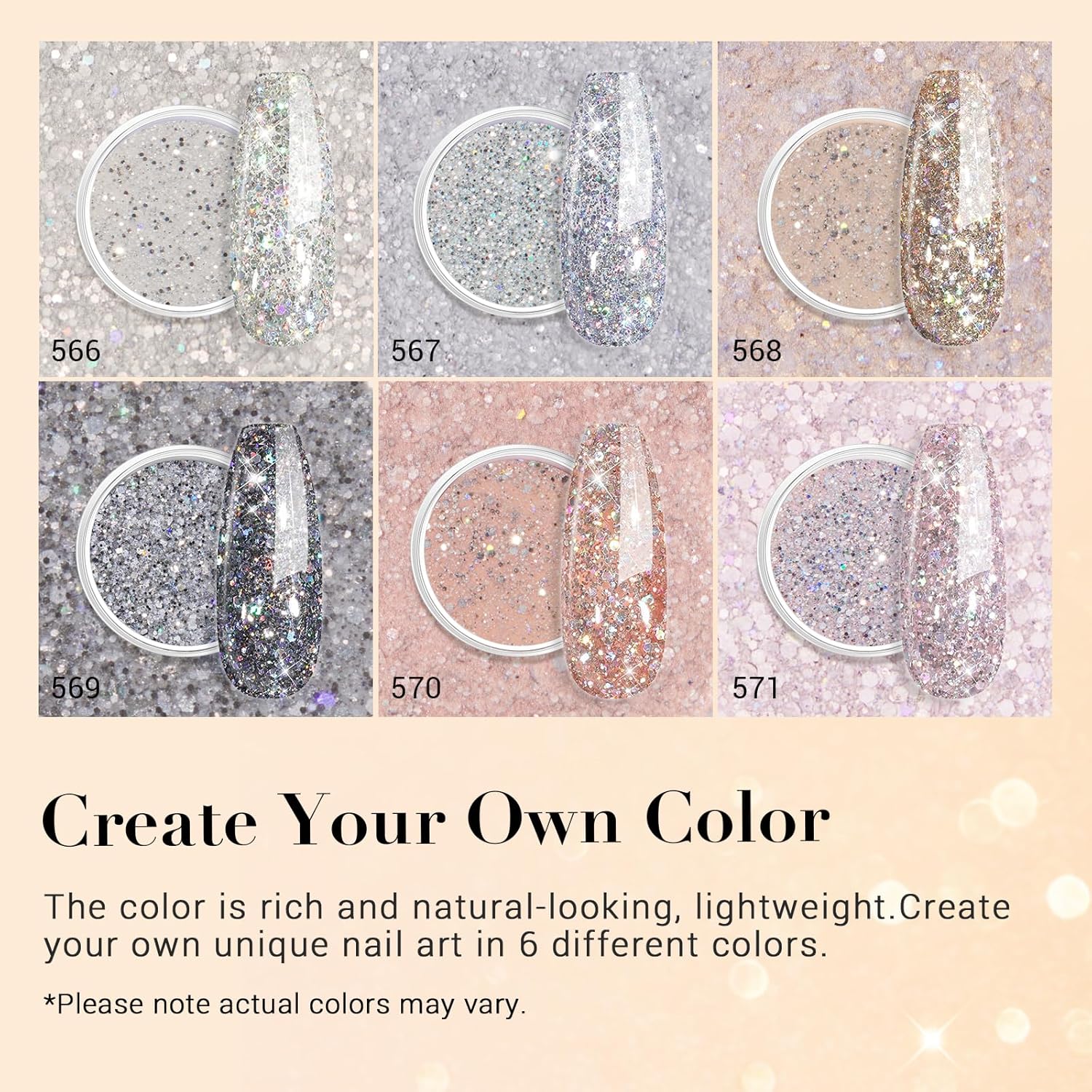 AZUREBEAUTY 6-Color All Seasons Dip Powder Nail Set No Lamp Needed - Image 5
