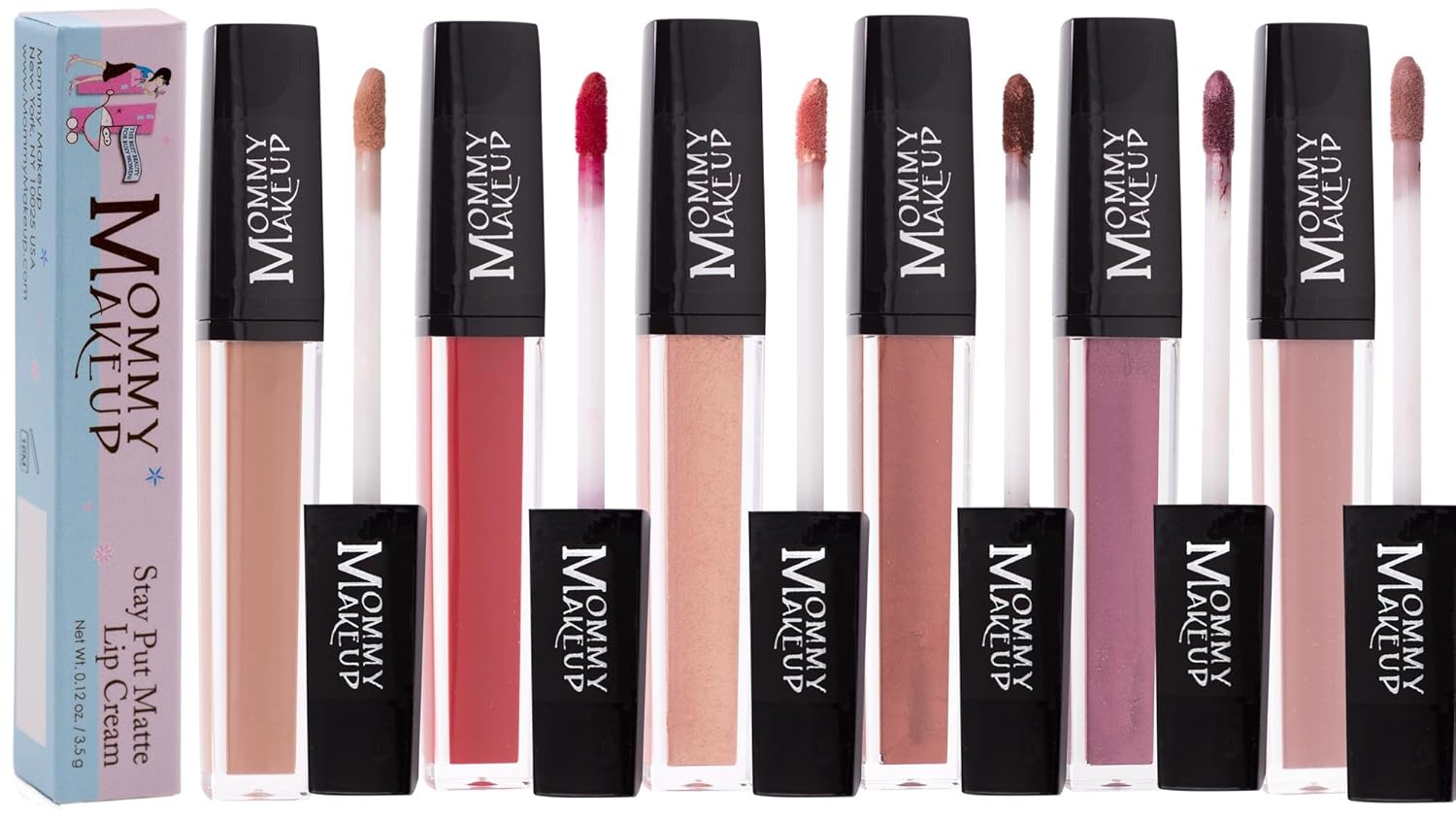Mommy Makeup Stay Put Matte Lip Cream Heather 0.14 oz Kiss-proof Waterproof Vitamin E - Image 3