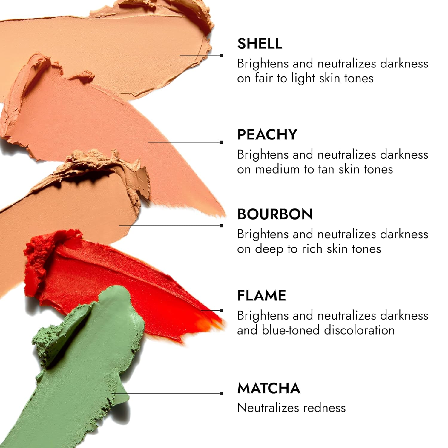 Cover FX Correct Stick Duo 0.1 oz Matcha Green Concealer Peachy Brightener Set - Image 5