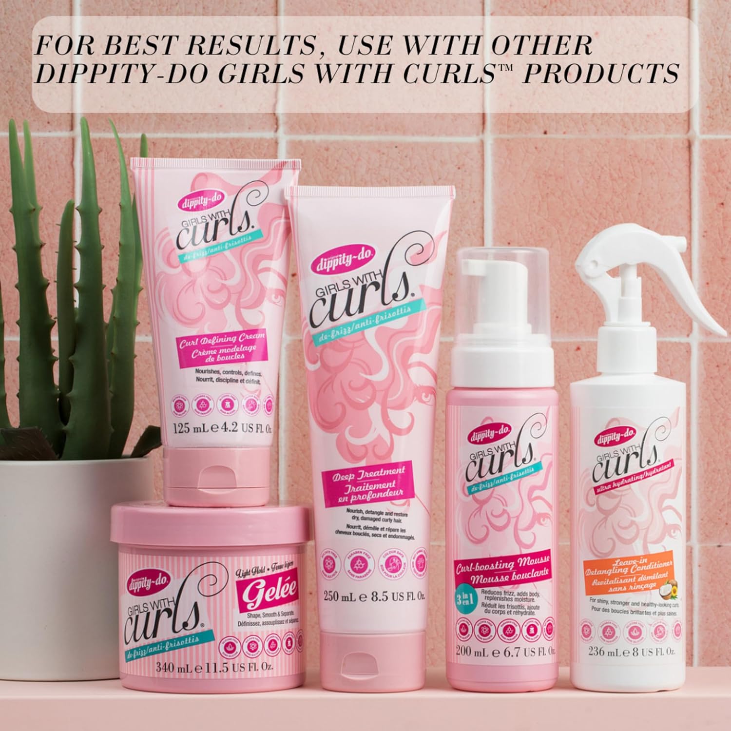 Dippity Do Girls with Curls Lightweight 200mL Curl Enhancing Mousse 2-Pack Hibiscus Olive Oil - Image 8