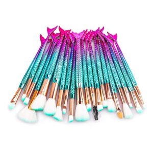 NICEMOVIC Stocking Stuffers for Girls, 20PCS Princess Kids Makeup Brushes Sets, Teen Girl Gifts Trendy Stuff Christmas Gift Ideas Cute Make Up Tool Set
