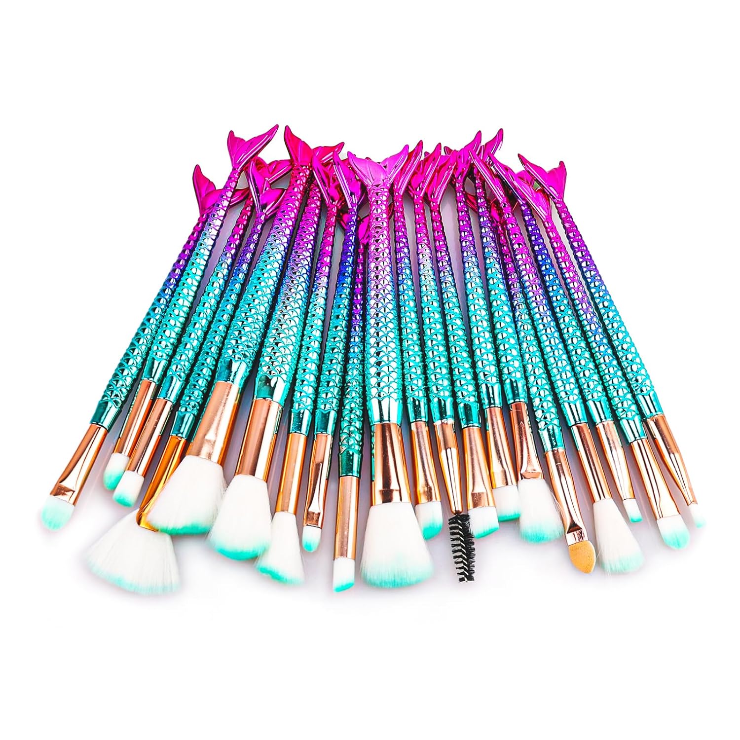 NICEMOVIC Stocking Stuffers for Girls, 20PCS Princess Kids Makeup Brushes Sets, Teen Girl Gifts Trendy Stuff Christmas Gift Ideas Cute Make Up Tool Set