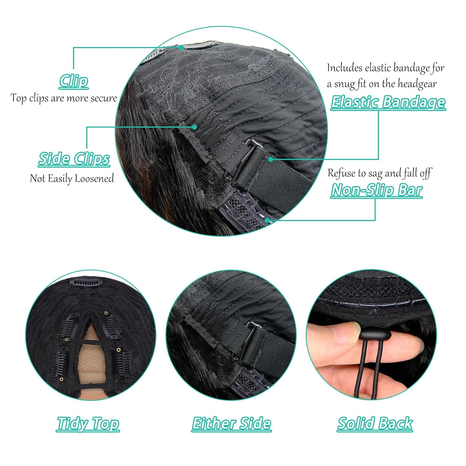 18 Inch Kinky Curly Human Hair Glueless Clip-In V Part Wig 180% Density - Image 4