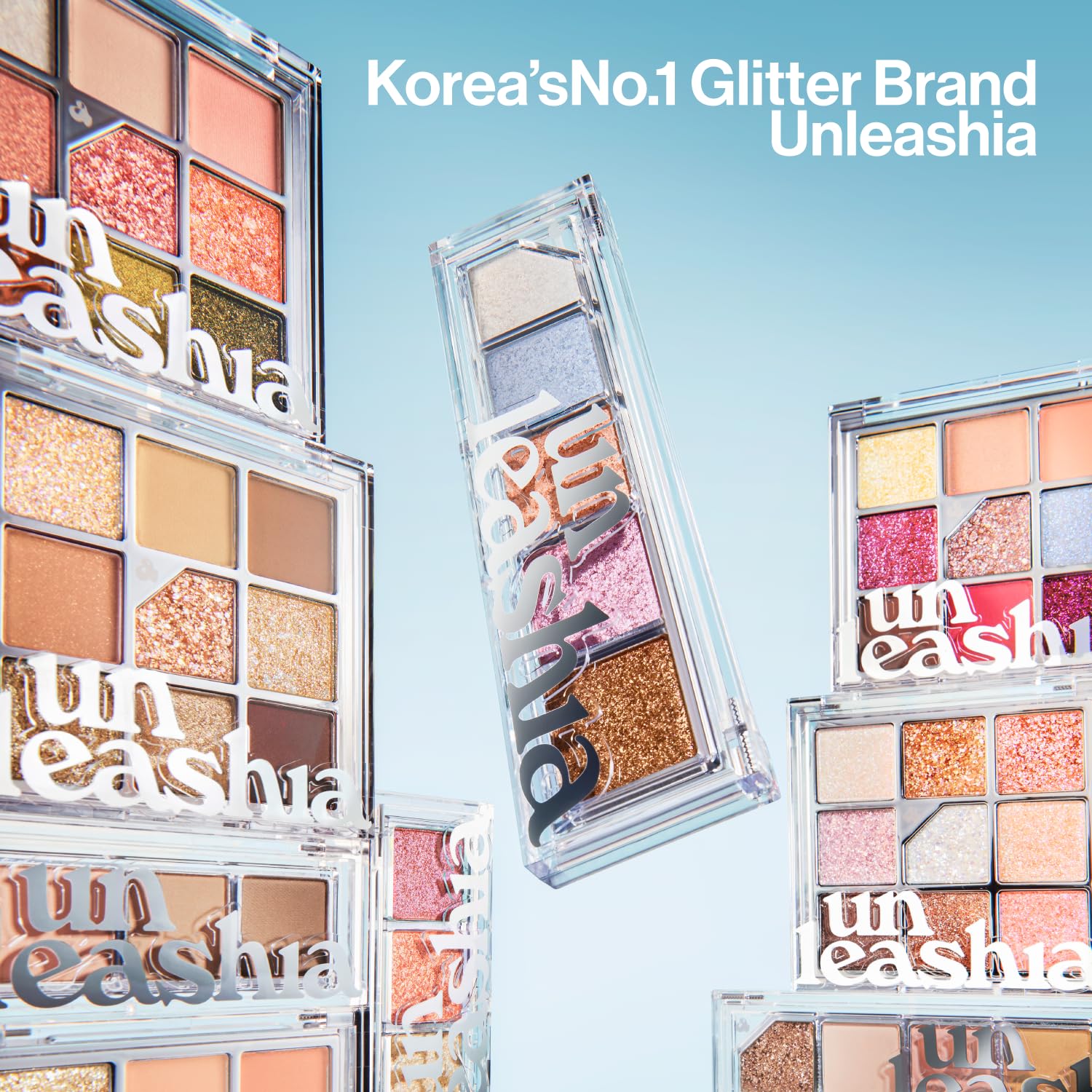UNLEASHIA Glitterpedia Eye Shadow Palette NO1, 12 Shades Shimmer for All Eye Colors - Image 9