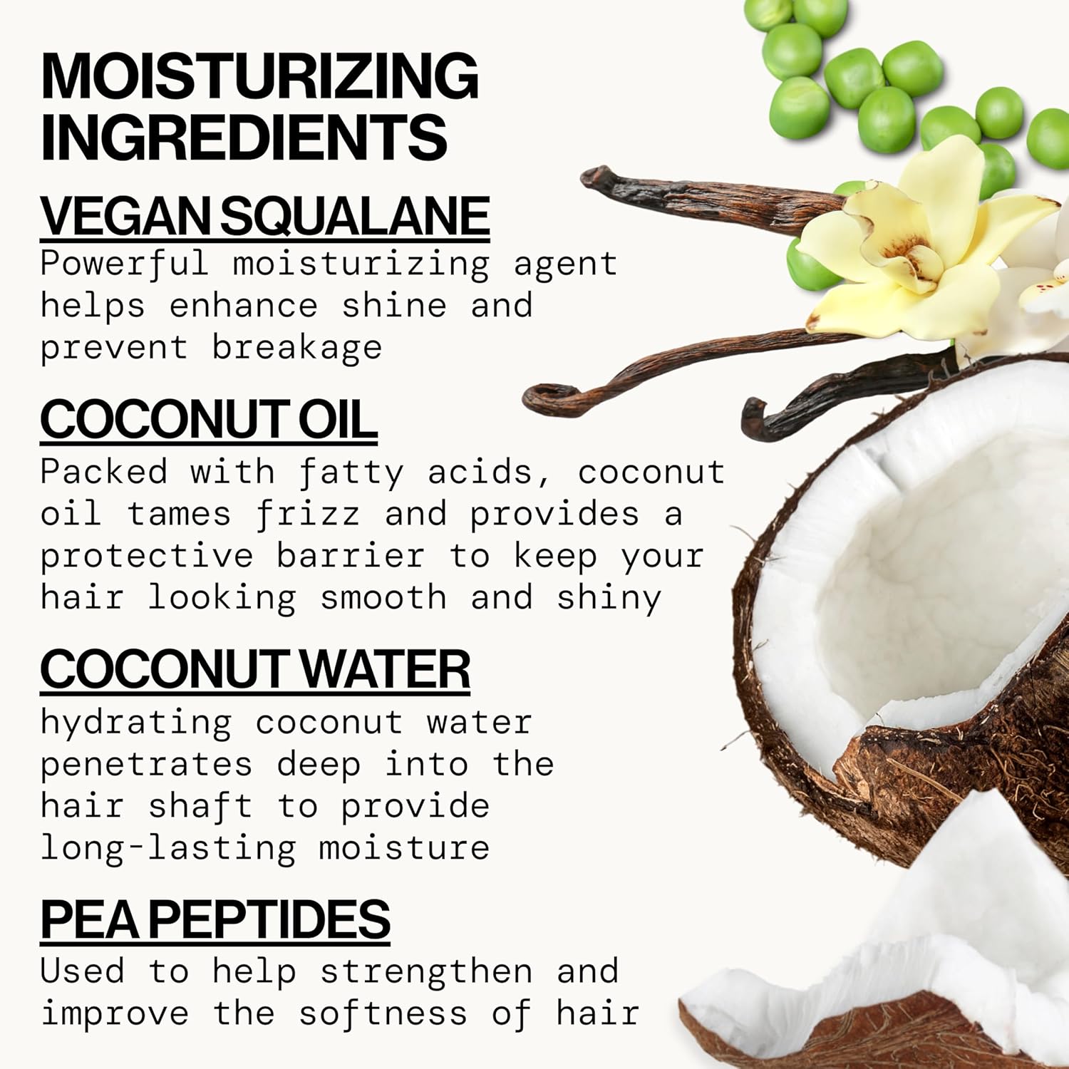 Pacifica Coconut Vanilla 8 fl oz Vegan Hair Conditioner for Dry Damaged Hair - Image 10