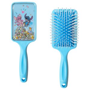 LUV HER Lilo & Stitch Kids' Detangling Confetti Hair Brush - with Stitch & Angel, Gentle on Wet & Dry Hair - Ideal for Kids Ages 3+ - Makes Hair Care Enjoyable and Simple