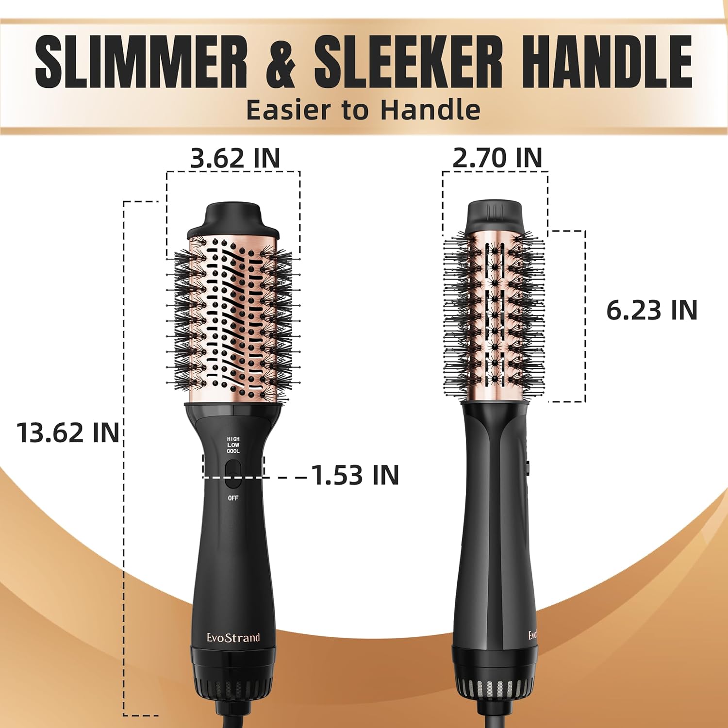 2-in-1 Professional Hair Dryer Brush Styler Volumizer 3 Heat Settings - Image 2