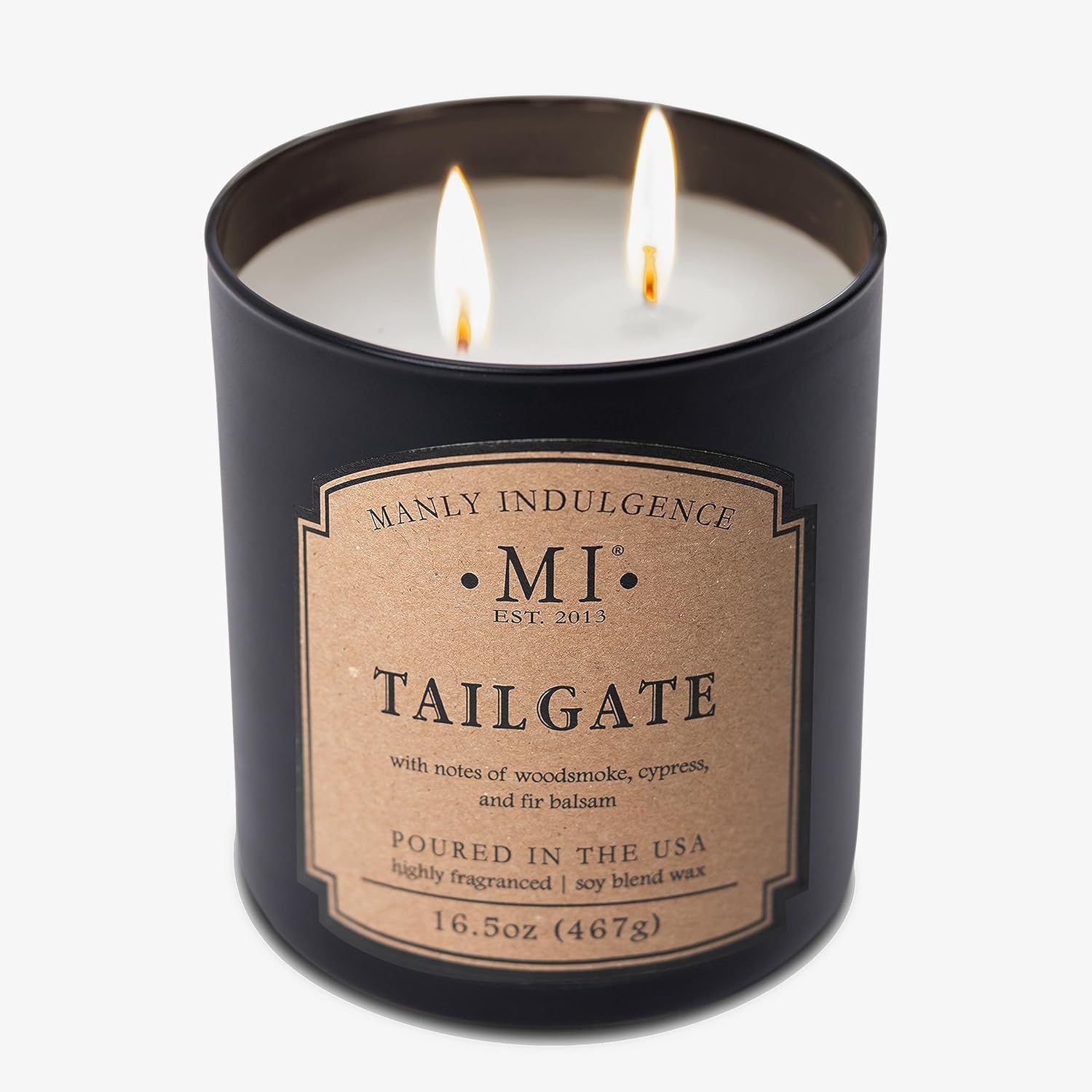 Manly Indulgence Tailgate Scented Candle, 2 Wick, 16.5 oz, Long Burn Time - Image 5