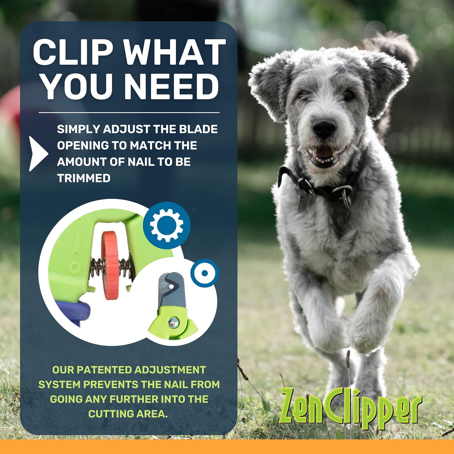 Zen Clipper Adjustable Pet Nail Trimmer for Dogs and Cats - Quick and Quiet Cut - Image 2