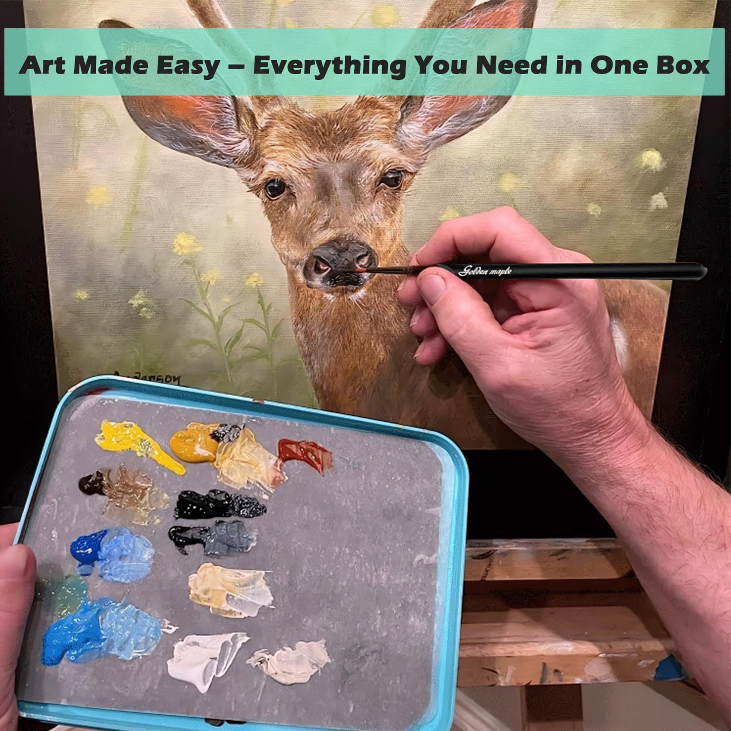 Wet Palette for Miniature Painting with Brushes and Plates, Airtight Travel-Friendly Design - Image 6